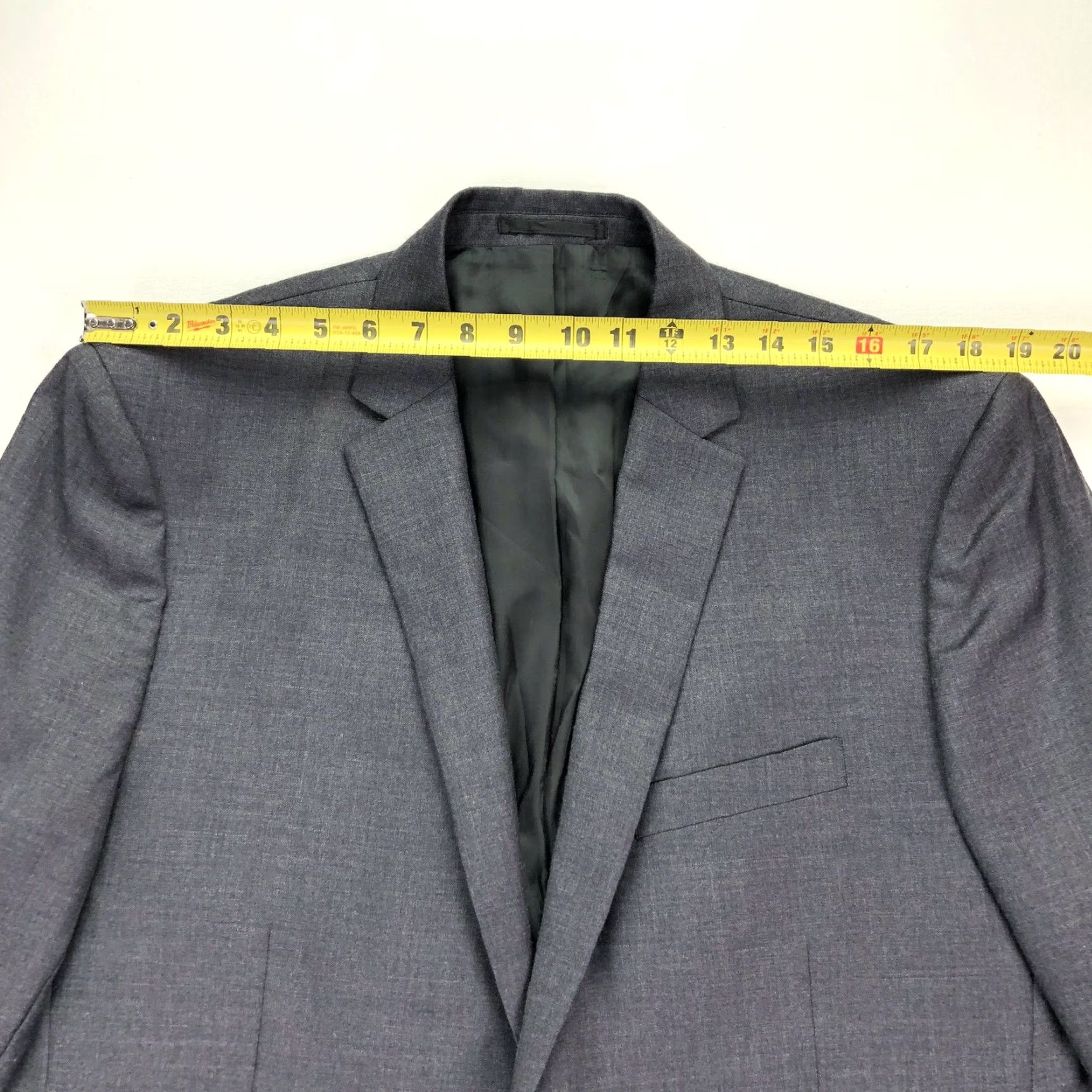 Theory Theory Men's 2-Button Gray 100% Wool Jacket Blazer Slim 46 Long Mens Size 46R - 5 Thumbnail