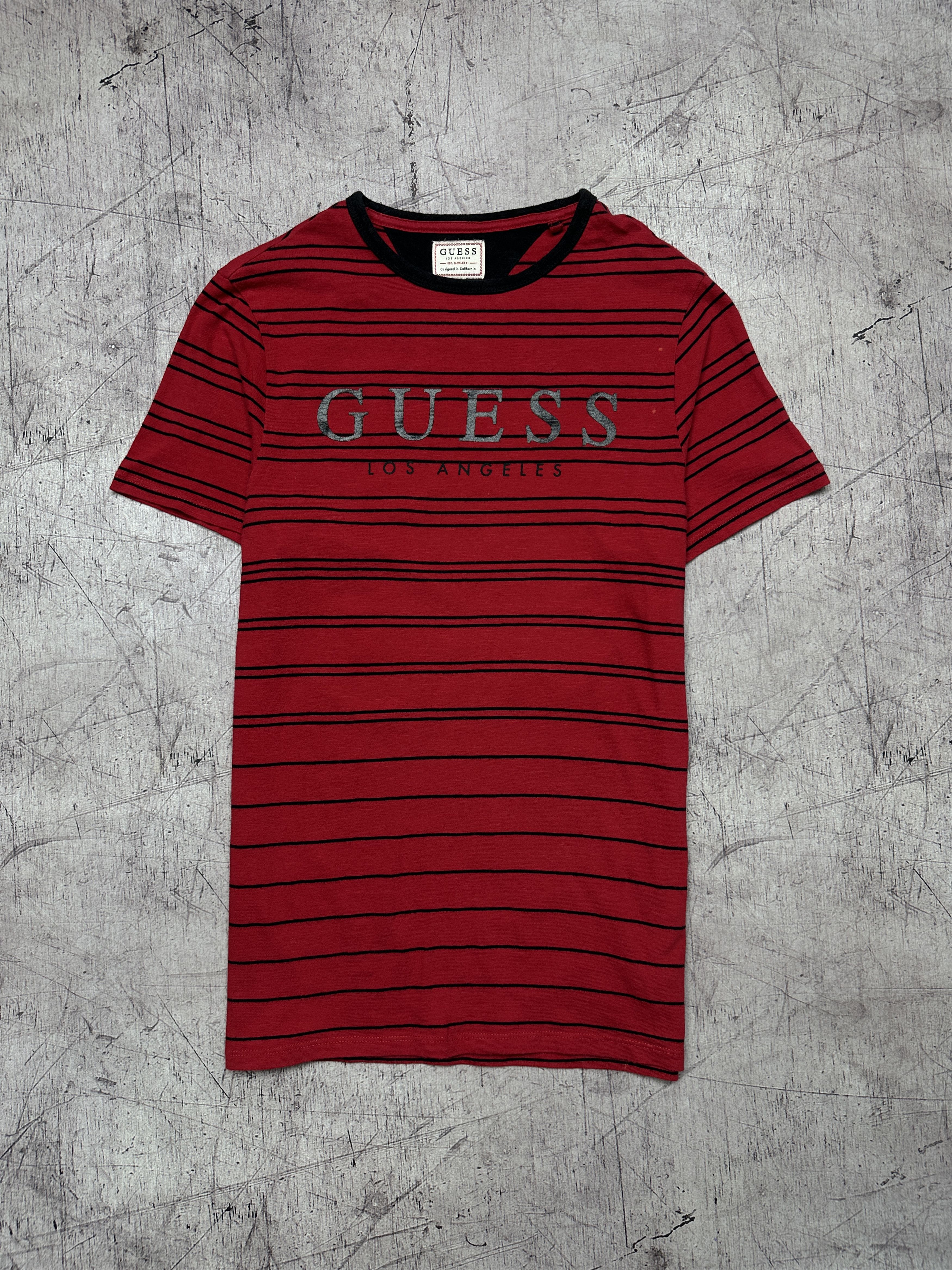 Guess Guess Vintage Mens Center Logo Striped T-Shirt Size US S / EU 44-46 / 1 - 1 Thumbnail