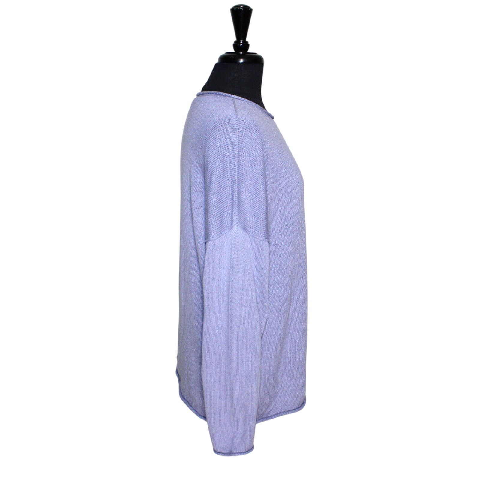 Eileen Fisher EILEEN FISHER Cotton Tencel Rolled Neck Sweater Sz M $198 Size M / US 6-8 / IT 42-44 - 2 Thumbnail