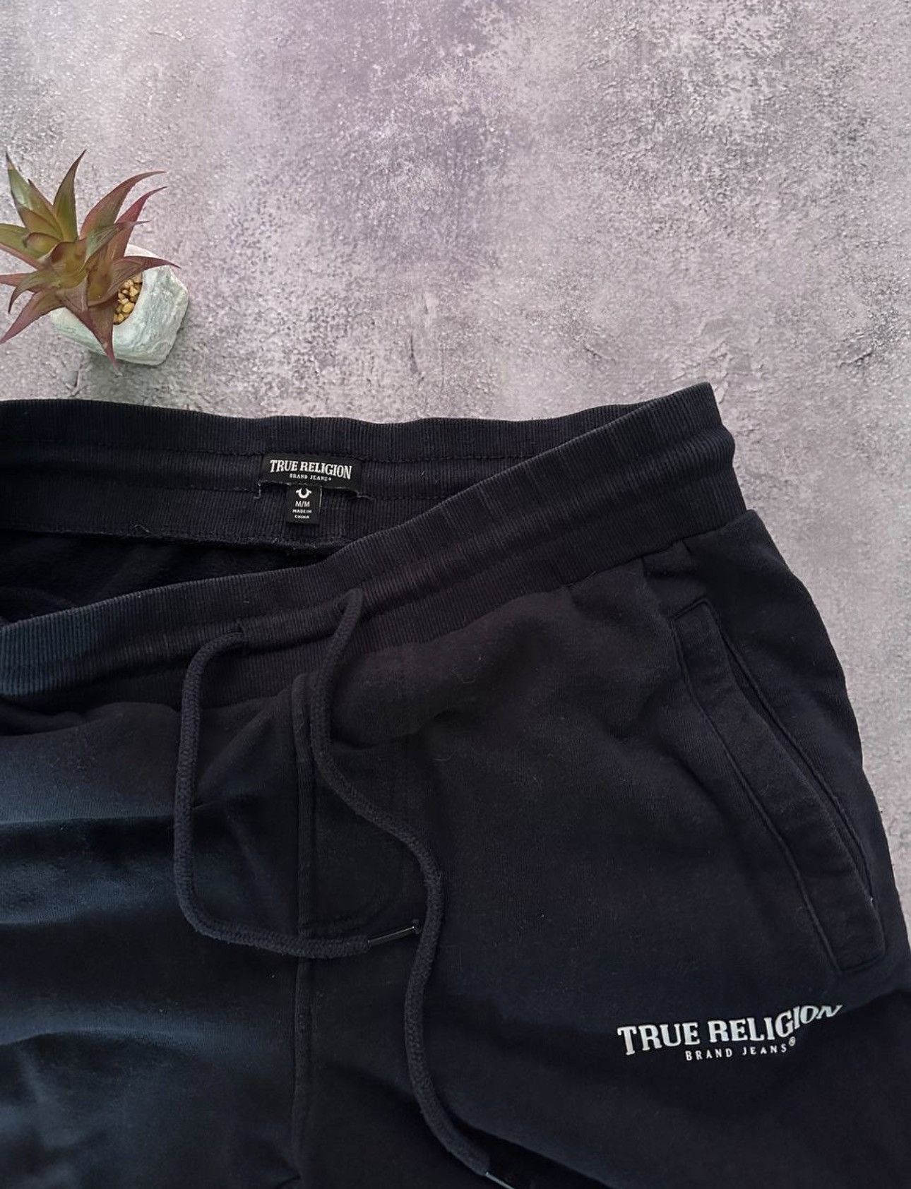 True Religion True Religion Black Logo Joggers M 👖 Size US 32 / EU 48 - 4 Thumbnail