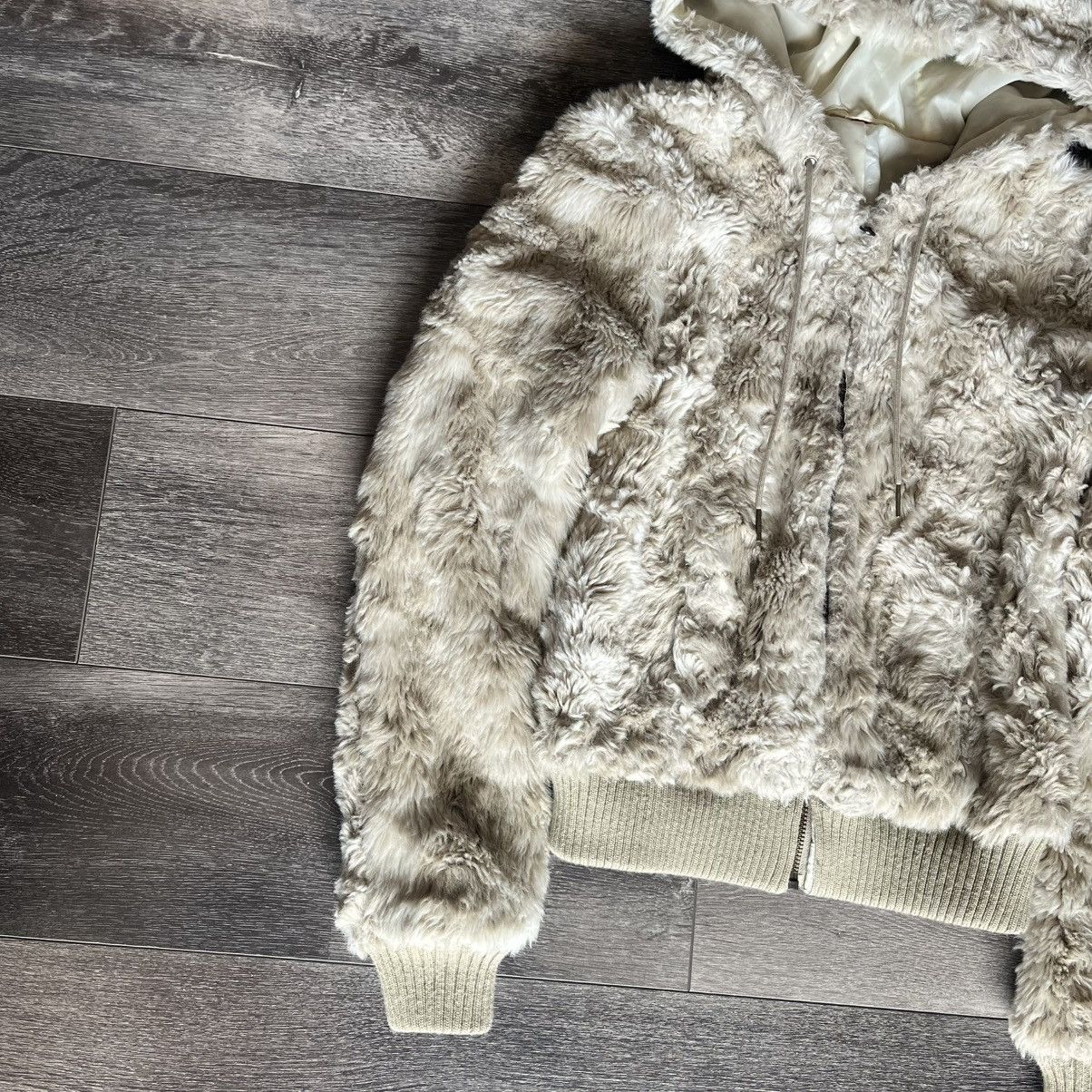 Vintage Vintage Y2K 2000s Abercrombie & Fitch Faux Fur Zip Up Hoodie Size S / US 4 / IT 40 - 3 Thumbnail