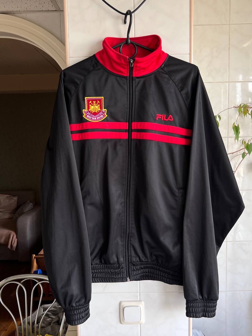 Fila Vintage Fila West Ham United Zip Hoodie Jacket Football Size US L / EU 52-54 / 3 - 7 Thumbnail