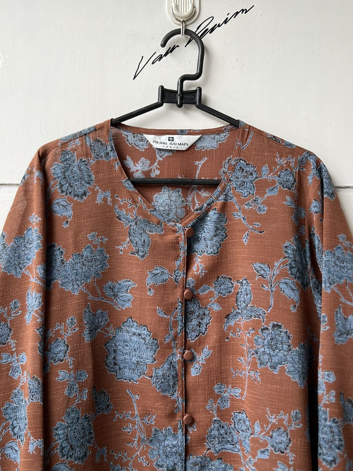 Pierre Balmain Pierre Balmain Paris Flower Motive Shirt Size US M / EU 48-50 / 2 - 11 Thumbnail