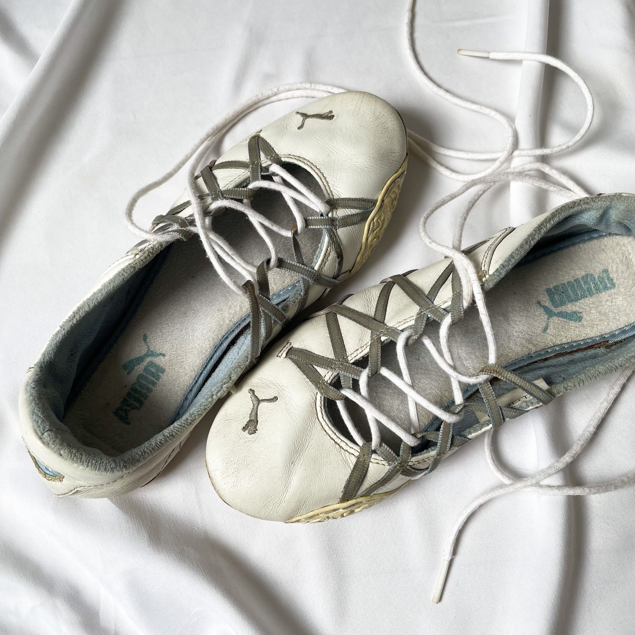 Puma × Vintage Puma Archive Ballet Laced Up Flats Size US 7 / IT 37 - 7 Thumbnail