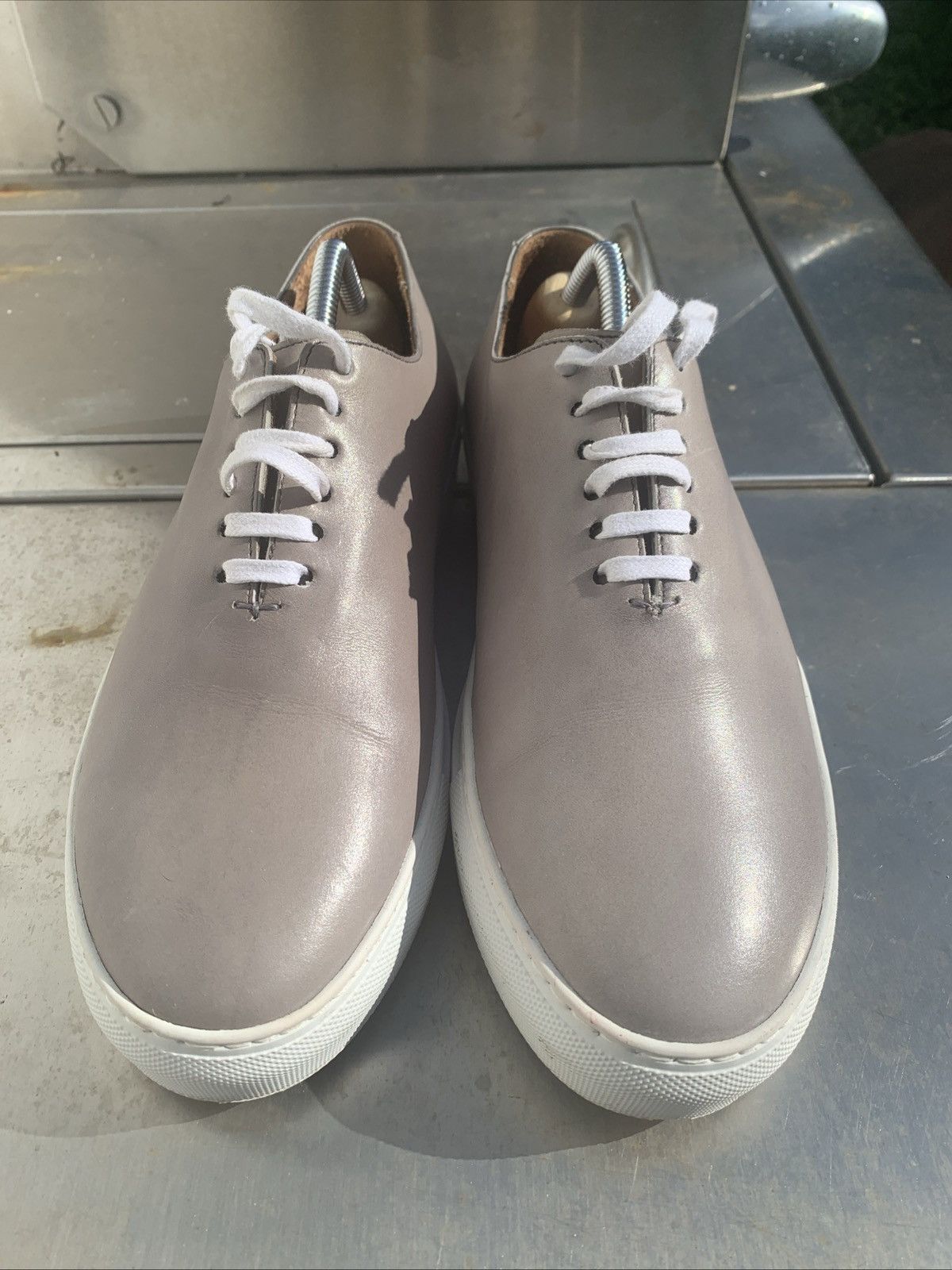 Septieme Largeur New Septieme Largeur Gray Calf Sneakers UK6/US7/EU40 Size US 7 / EU 40 - 1 Thumbnail
