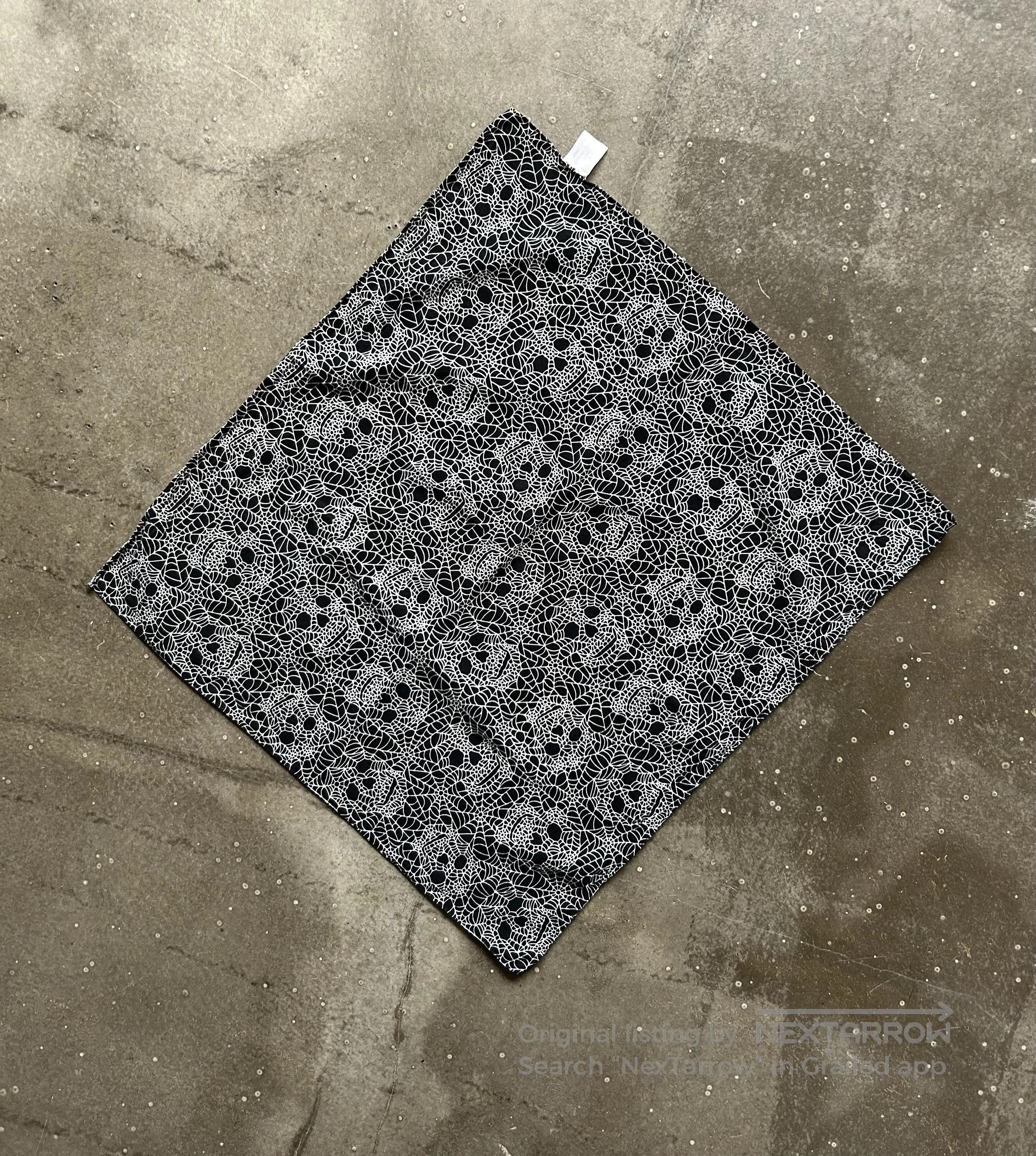DEN IM by SIKI IM Number (N)ine 05ss Skull Spider Web Scarf. Size ONE SIZE - 2 Thumbnail