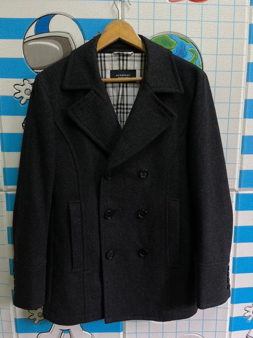 Burberry Burberry Black Label Wool Charcoal Grey Nova Check Lining Size US M / EU 48-50 / 2 - 1 Thumbnail