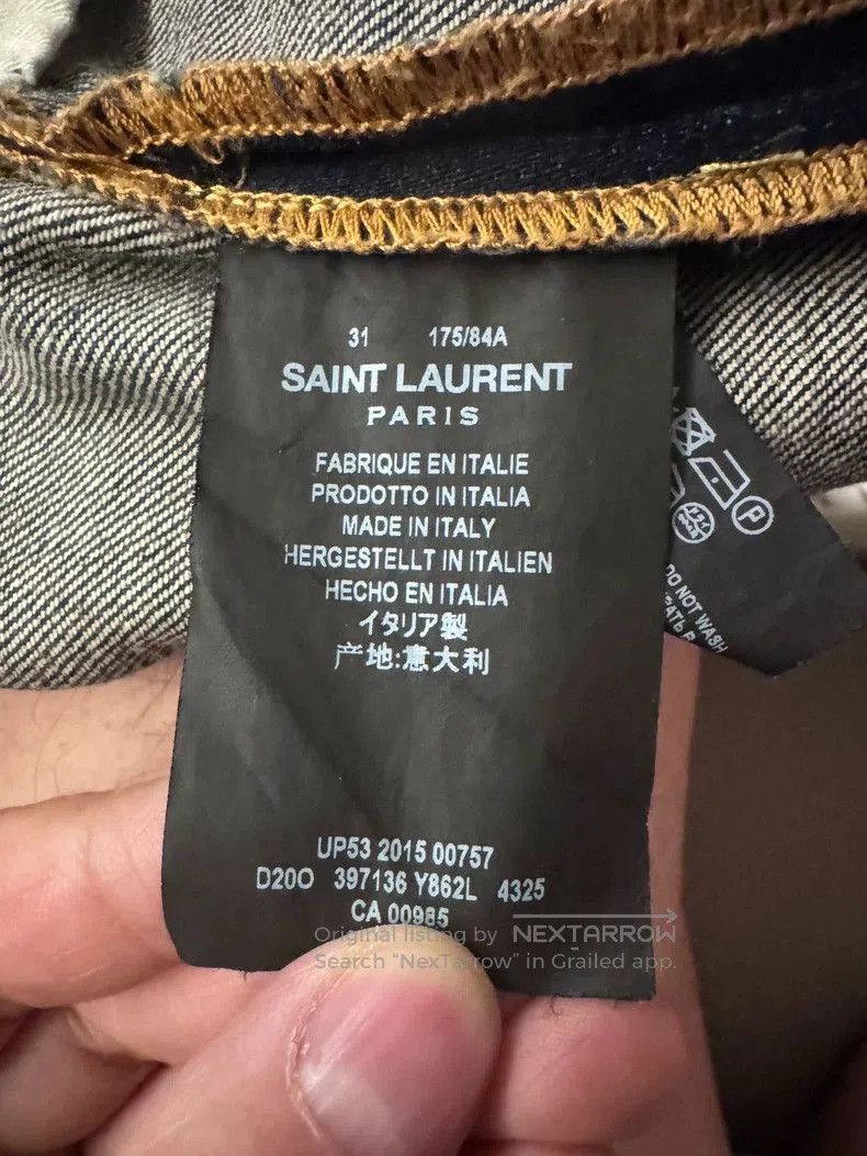 Saint Laurent Paris SLP Classic Denim Jeans Size 31. Size US 31 - 4 Thumbnail