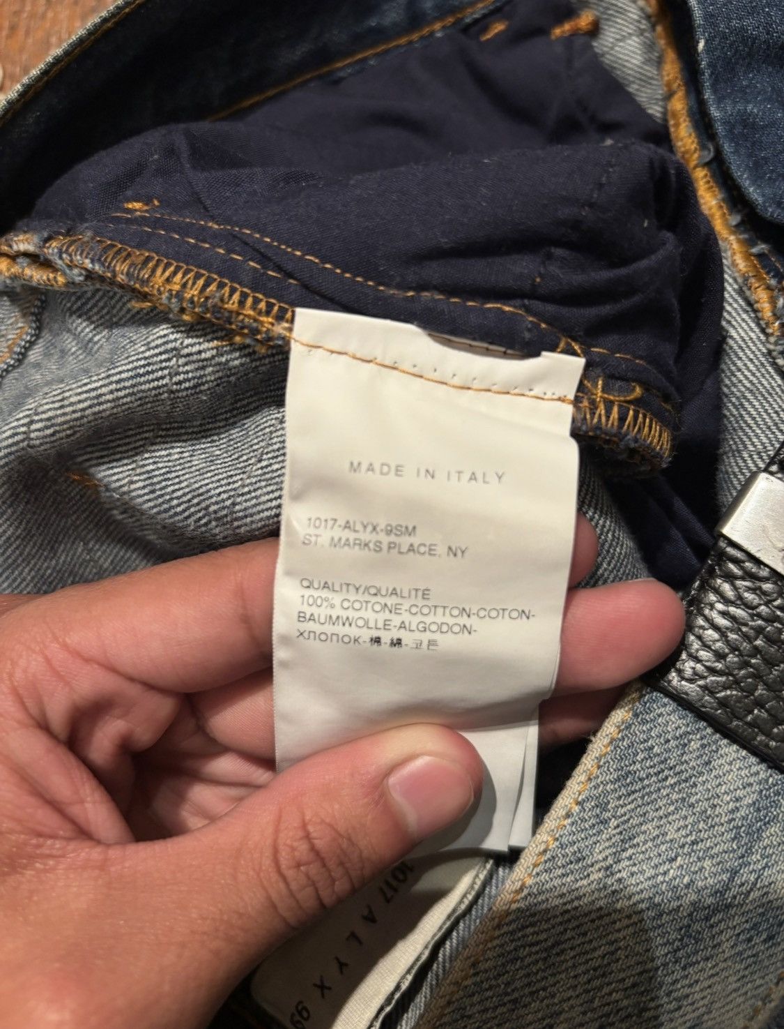 1017 ALYX 9SM 1017 ALYX 9SM x Blackmeans distressed denim Size US 31 - 17 Thumbnail