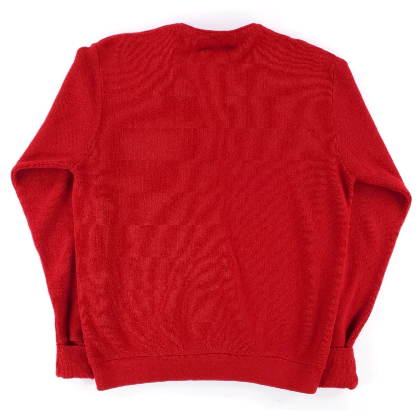 Jantzen Jantzen Cardigan Sweater Red Long Sleeve Mens XL VTG 80s 90s Classics Cardigan Stretch S/W Crewneck Size US XL / EU 56 / 4 - 4 Thumbnail