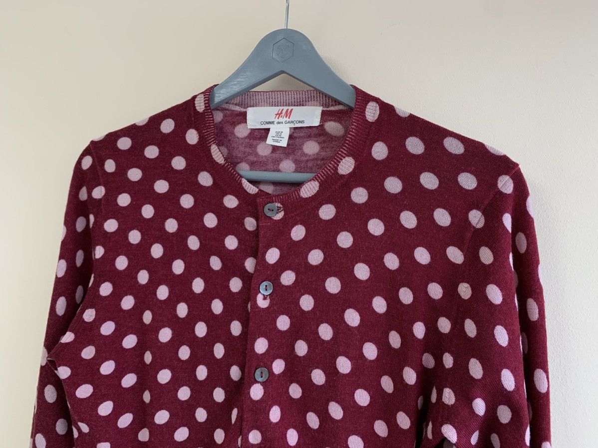 Comme des Garcons Comme des Garcons X H&M Wool Knit Polka Dots Cardigan Size M / US 6-8 / IT 42-44 - 2 Thumbnail