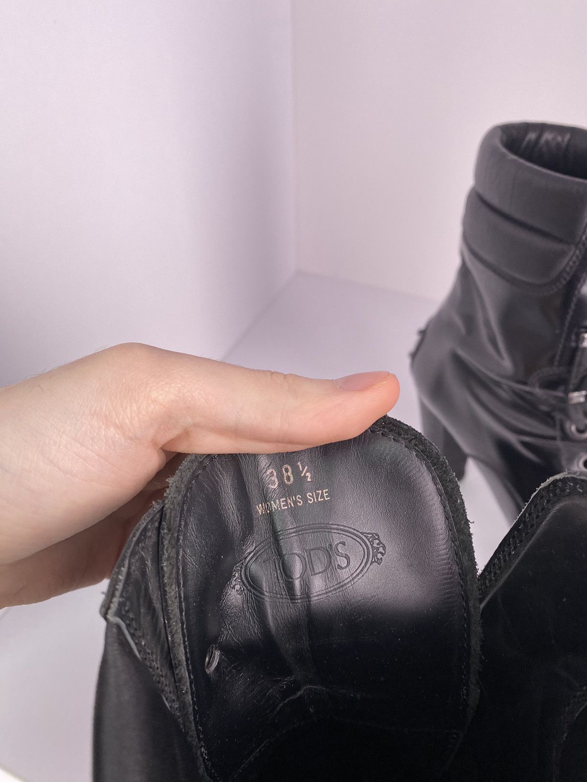 Tod's × Vintage Vintage Tod's Patent Leather Women’s Boots Size US 8.5 / IT 38.5 - 7 Thumbnail