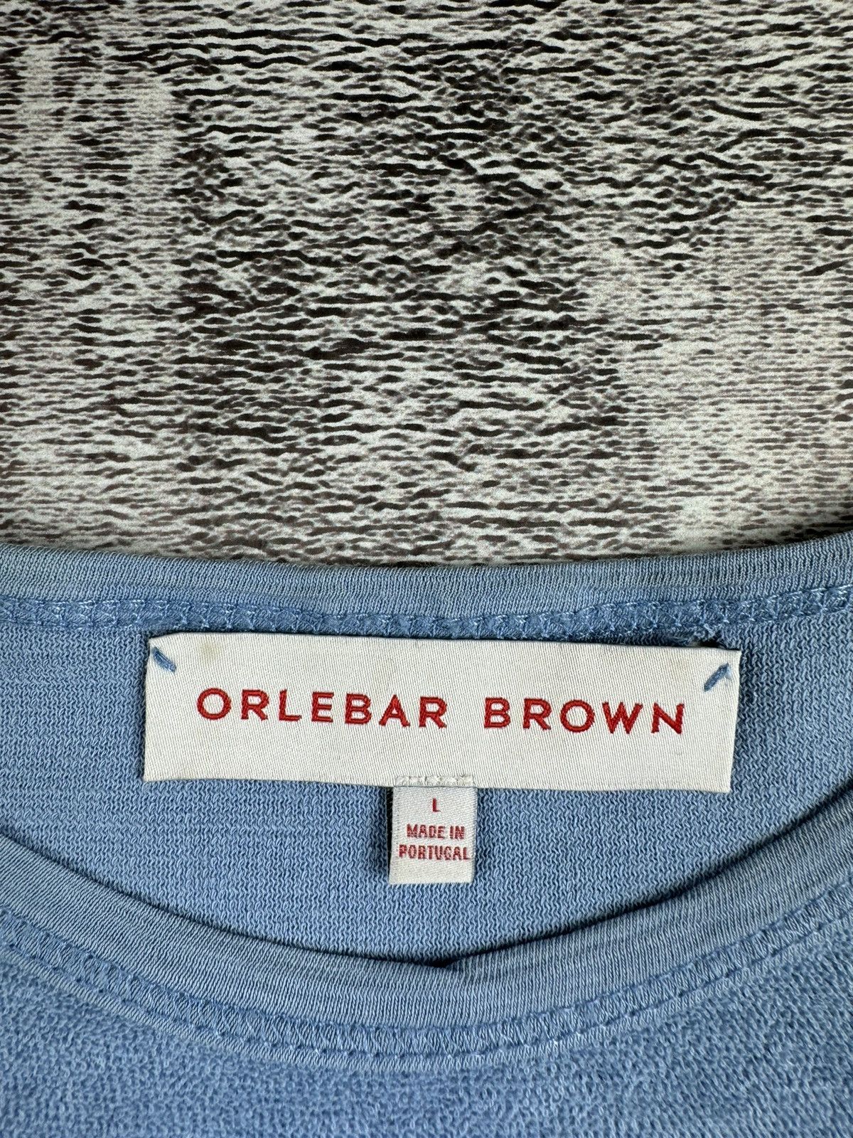 Orlebar Brown Orlebar Brown Linen Pullover Velour Basic T-Shirt Tee Size US L / EU 52-54 / 3 - 6 Thumbnail