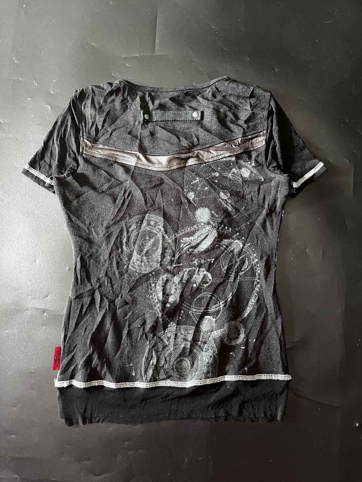 Japanese Brand Ozz On mesh tatto Cross jpg Style Size US XS / EU 42 / 0 - 4 Thumbnail
