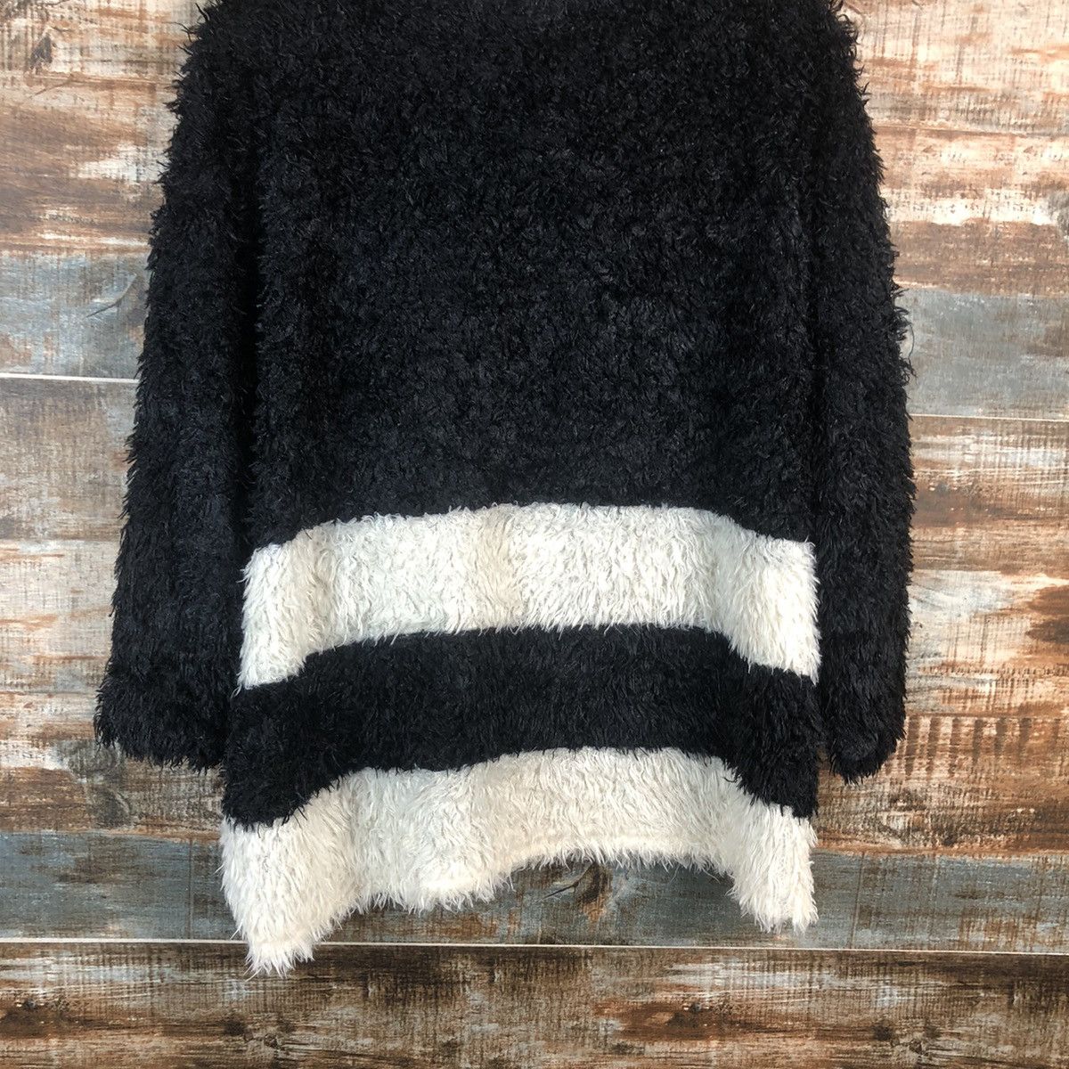 Homespun Knitwear × Japanese Brand DL Park Girl Black fur shaggy Mohair Knitwear #C040 Size M / US 6-8 / IT 42-44 - 14 Thumbnail