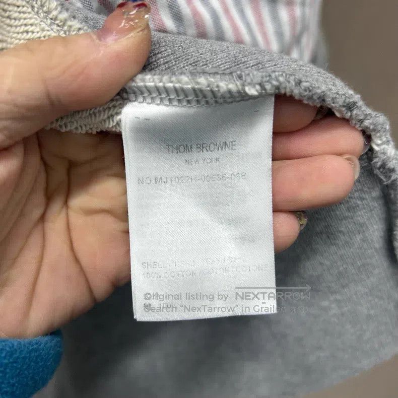 Thom Browne Thom Browne Gray Classic Cotton Hooded Drawstring Zipper S Size US XXL / EU 58 / 5 - 5 Thumbnail