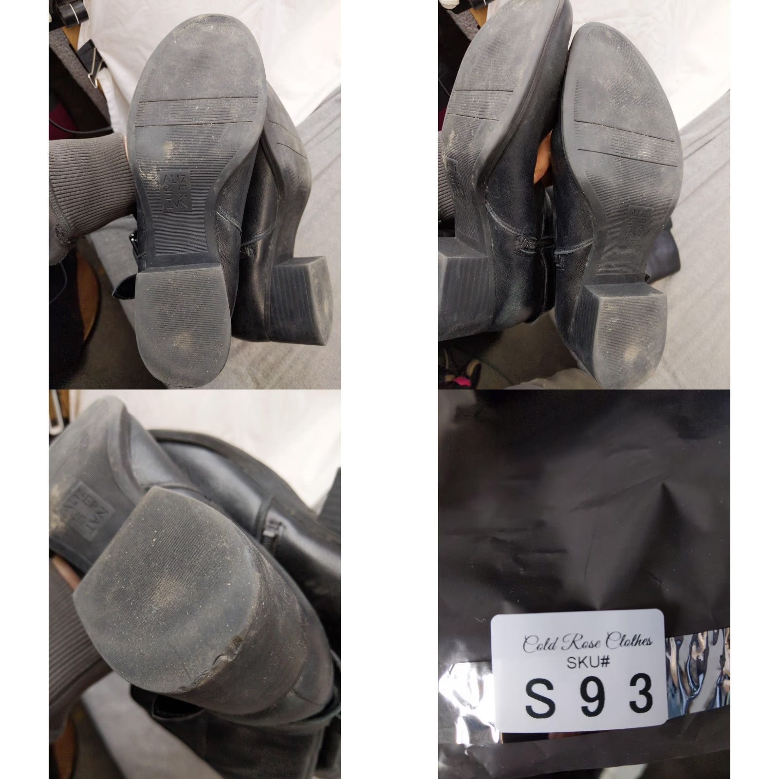 Naturalizer Naturalizer Boots Womens Size 9.5 39.5 Black Leather Knee High Buckle Zip Riding Boot Women M Size US 10 / IT 40 - 8 Thumbnail