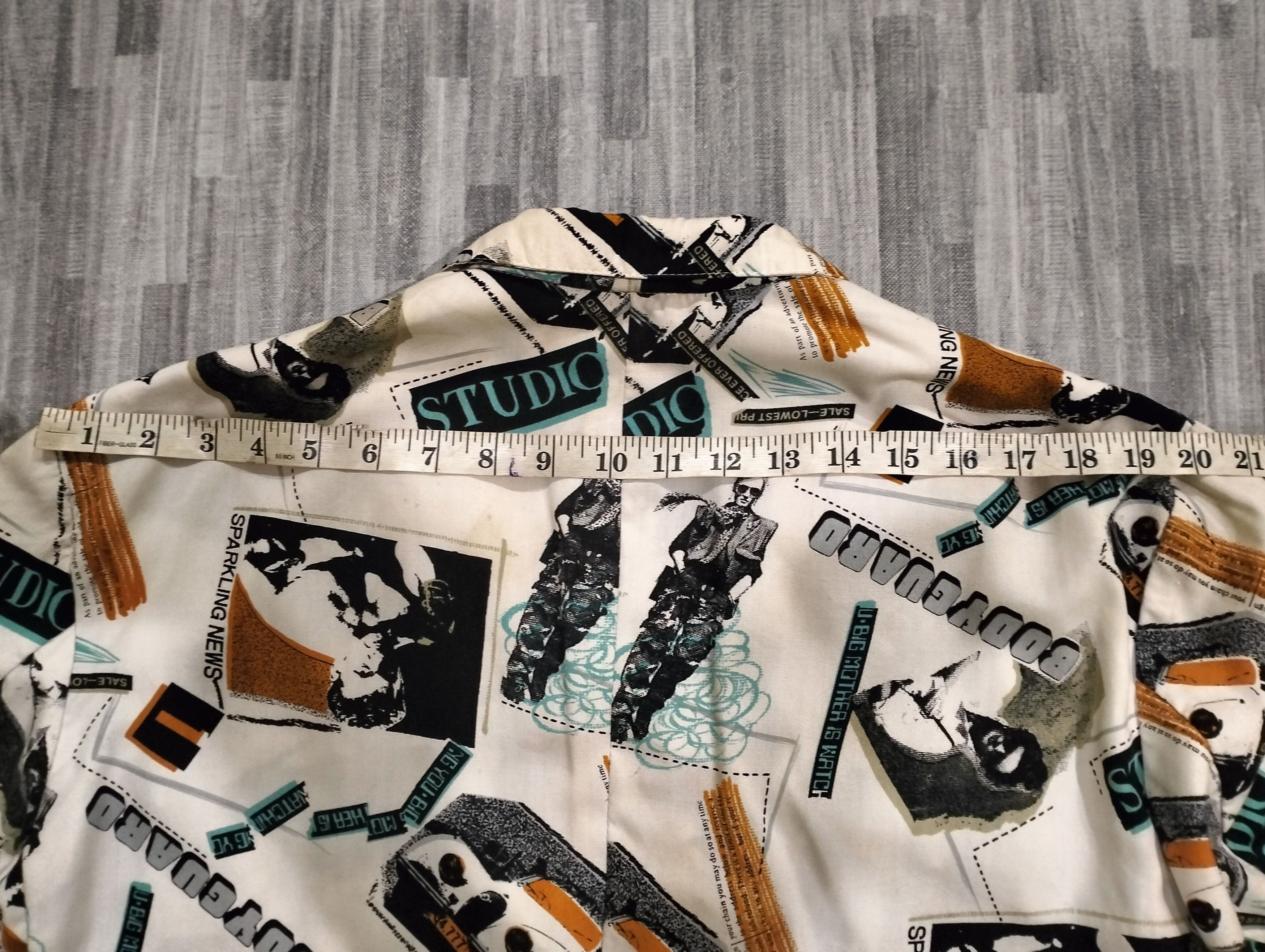If Six Was Nine Japanese Brand Studio Bodyguard Full Print Blazer Jacket Size US L / EU 52-54 / 3 - 20 Thumbnail