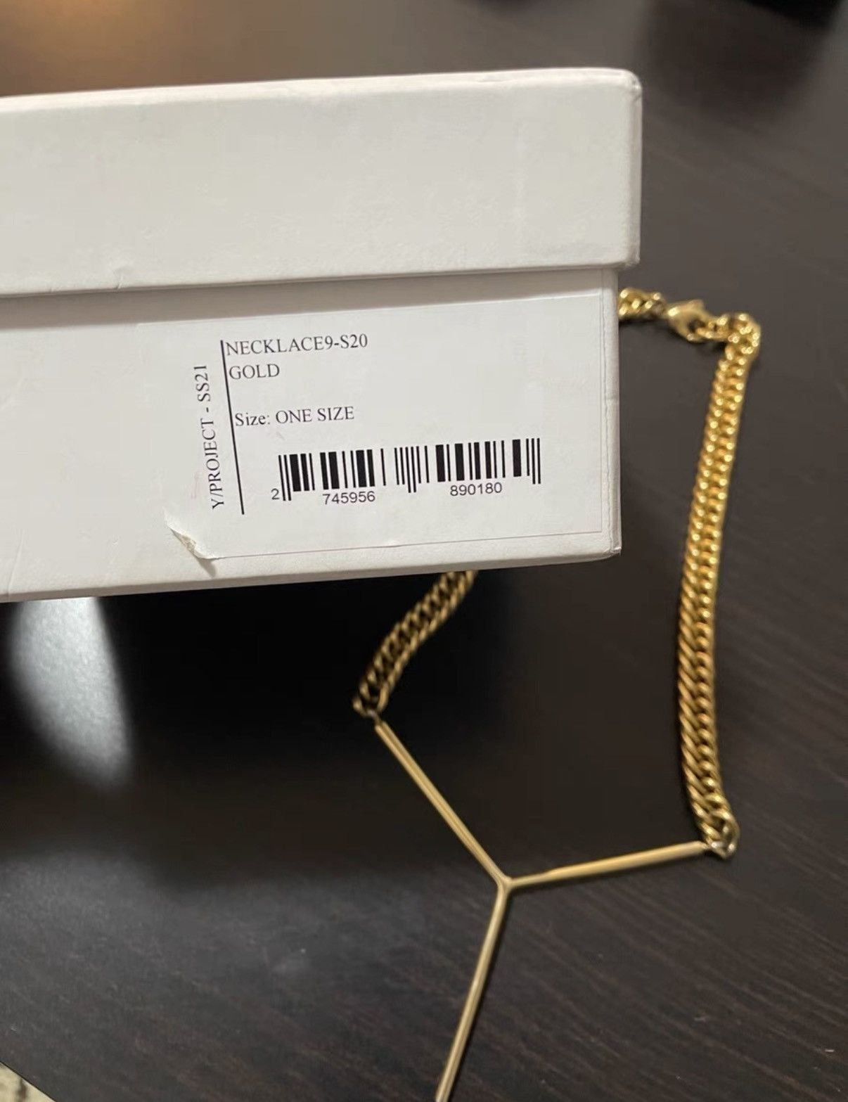 Y/Project Y/Project Gold Y Logo Thick Chain Necklace Short length Size ONE SIZE - 5 Thumbnail
