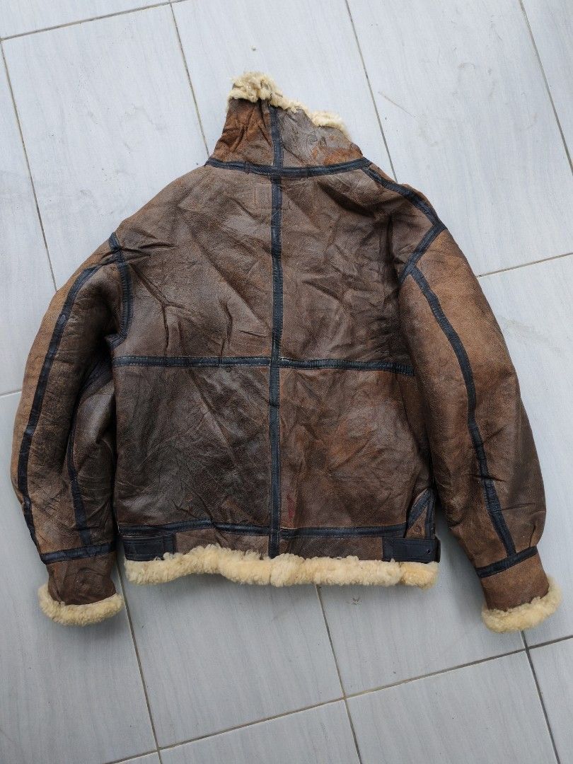 Avirex 🔥 Vintage Avirex B-3 Sheepskin Flight Jacket 1986 USA Made Size US M / EU 48-50 / 2 - 3 Thumbnail