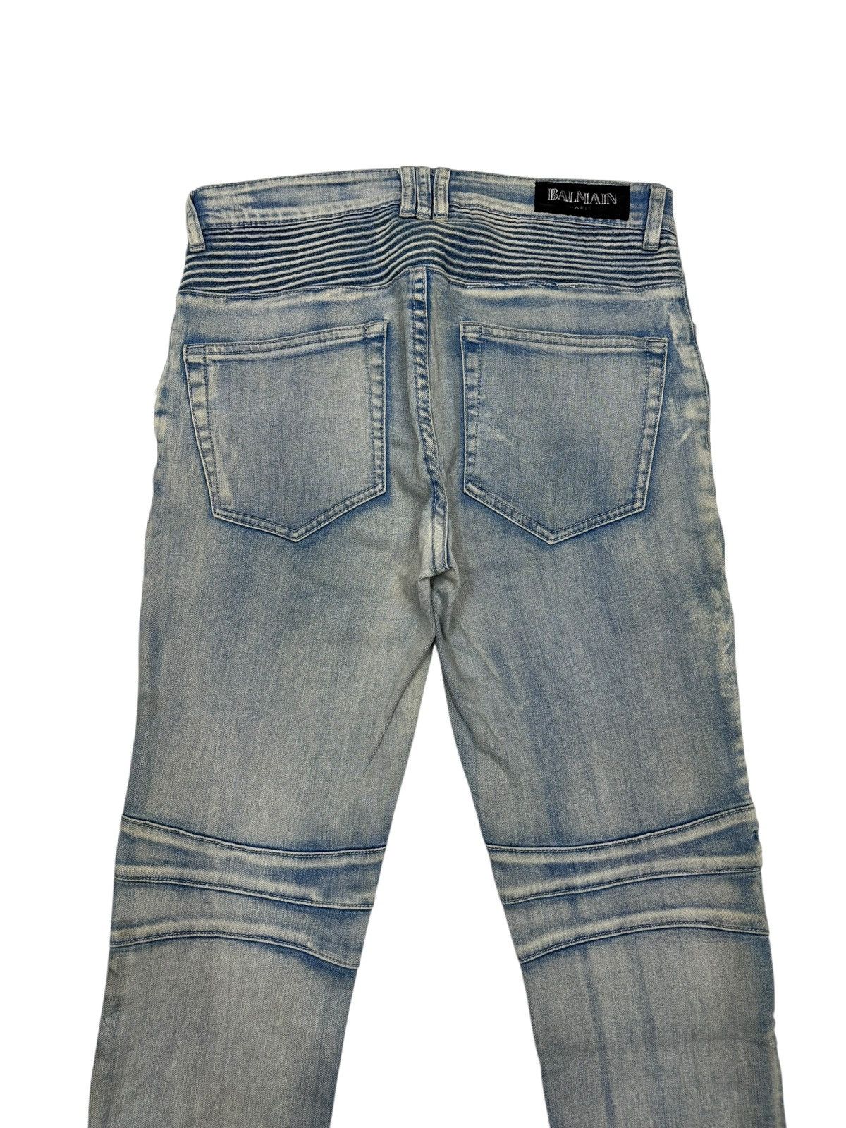 Other BALMAIN BIKER DENIM ZIPPER DISTRESSED DENIM JEANS Size US 32 / EU 48 - 6 Thumbnail