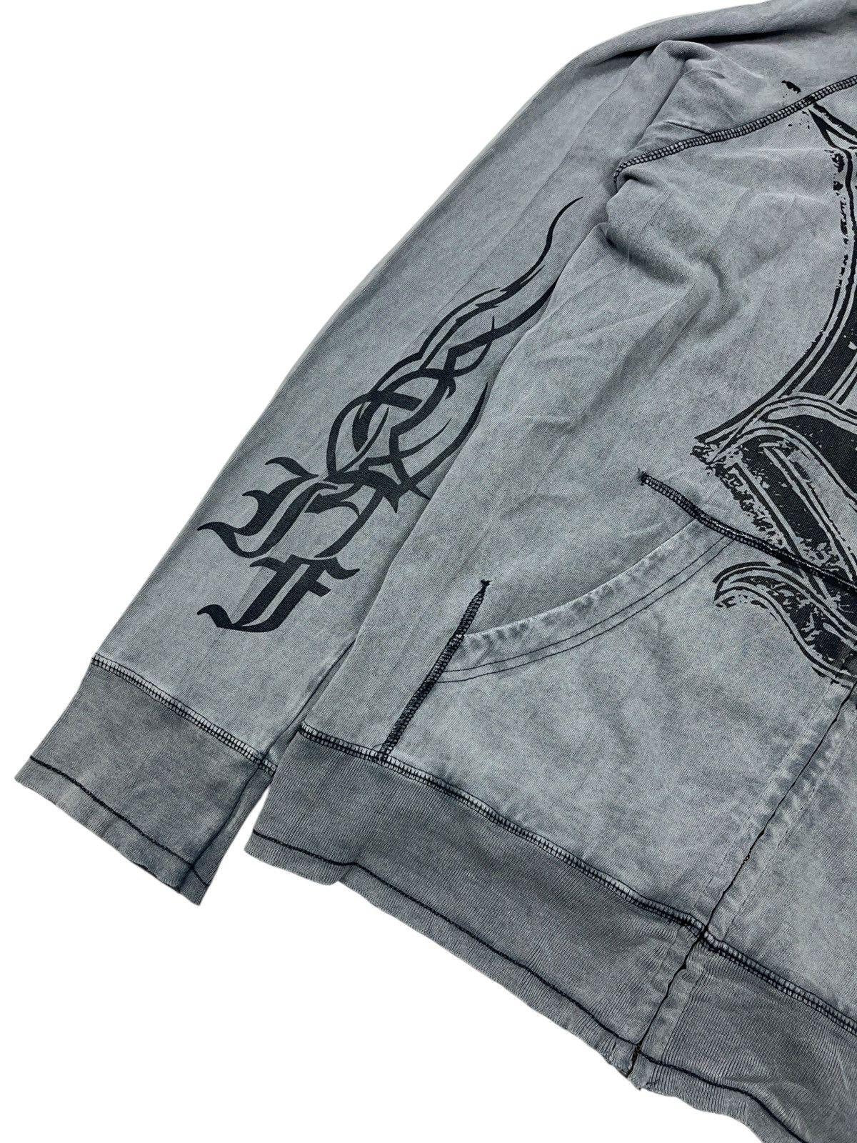 Band Tees × Vintage Vintage In Flames Band Zip Hoodie Stone Washed Size US XL / EU 56 / 4 - 4 Thumbnail