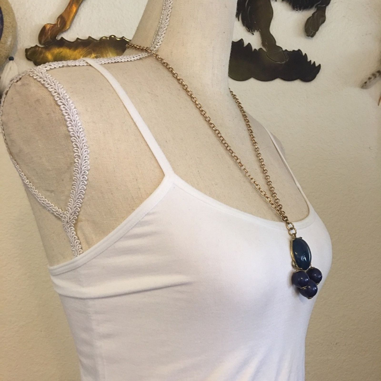 Jewelry Two tone beaded gold chain long necklace Size ONE SIZE - 2 Thumbnail