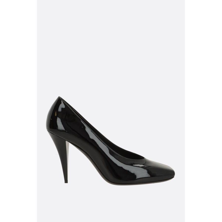 Givenchy GIVENCHY Sliced Square Black Leather Pumps New & Authentic ( Size US 10 / IT 40 - 1 Thumbnail