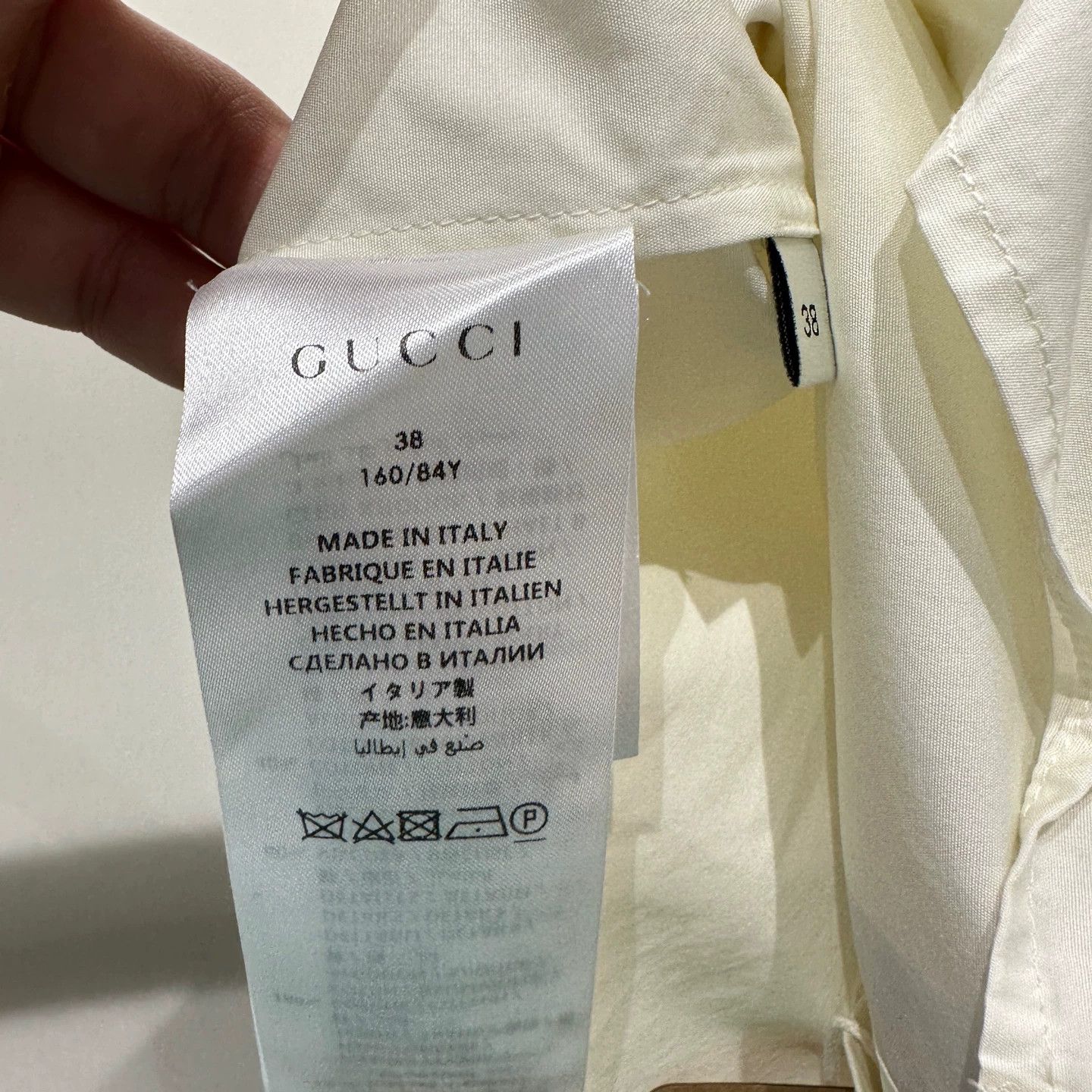 Gucci Gucci mar393 crystal pearl ribbon long-sleeve shirt 38 Size XS / US 0-2 / IT 36-38 - 4 Thumbnail