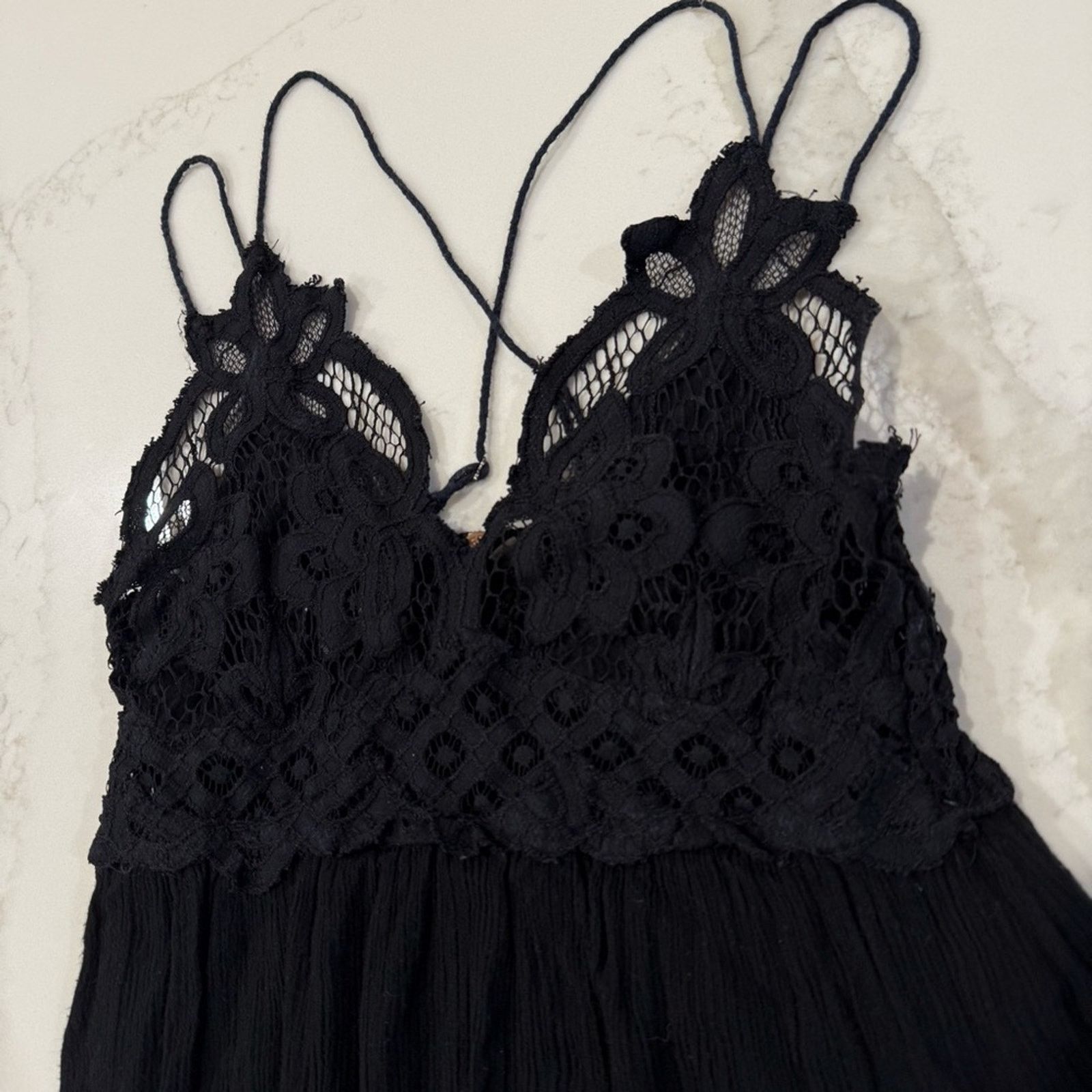 Free People Free People One Adella Maxi Slip Dress CrochetLace Womens XS Size XS / US 0-2 / IT 36-38 - 12 Thumbnail