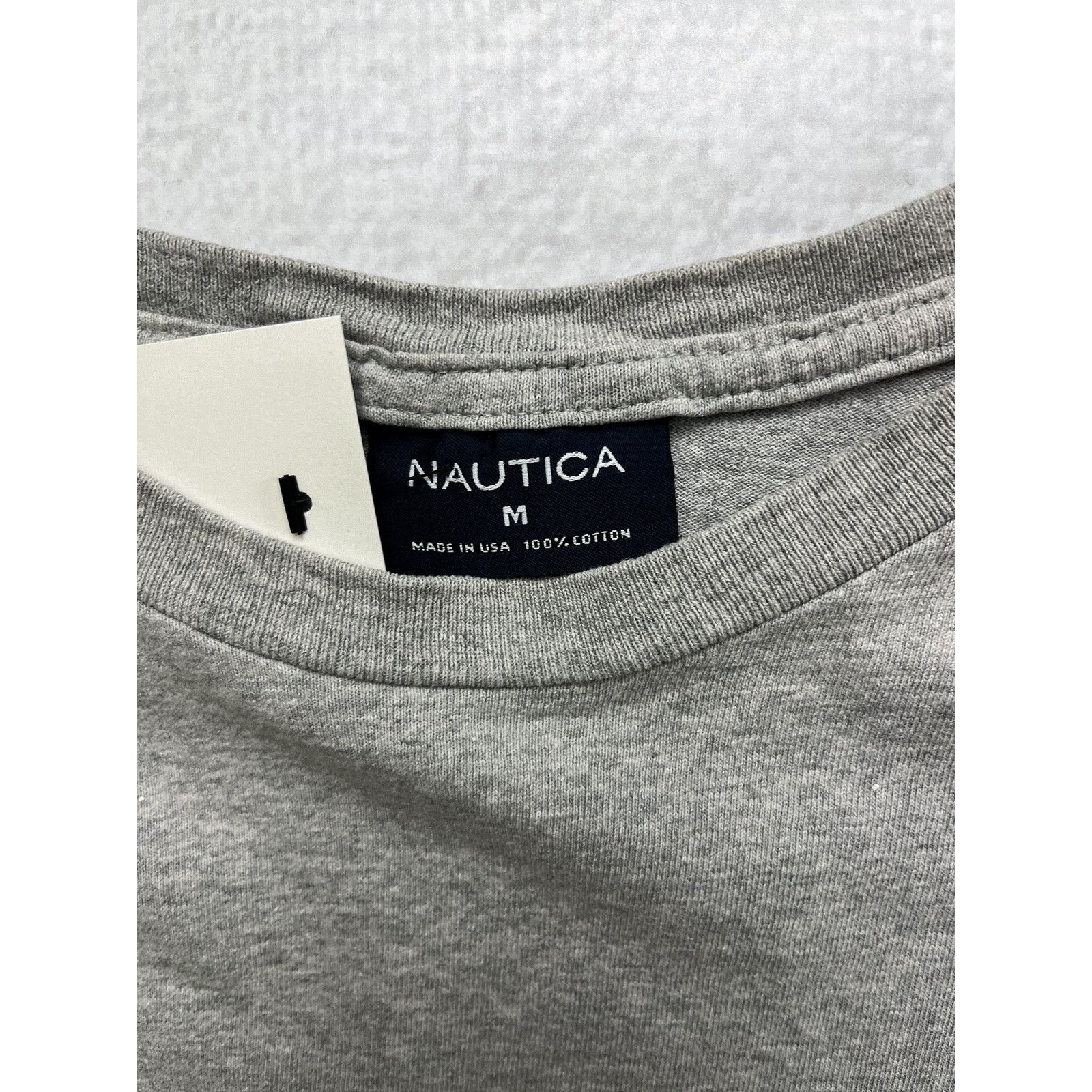 Nautica Vintage 90s Nautica Grey Crewneck T-Shirt - Men's Medium Size US M / EU 48-50 / 2 - 3 Thumbnail