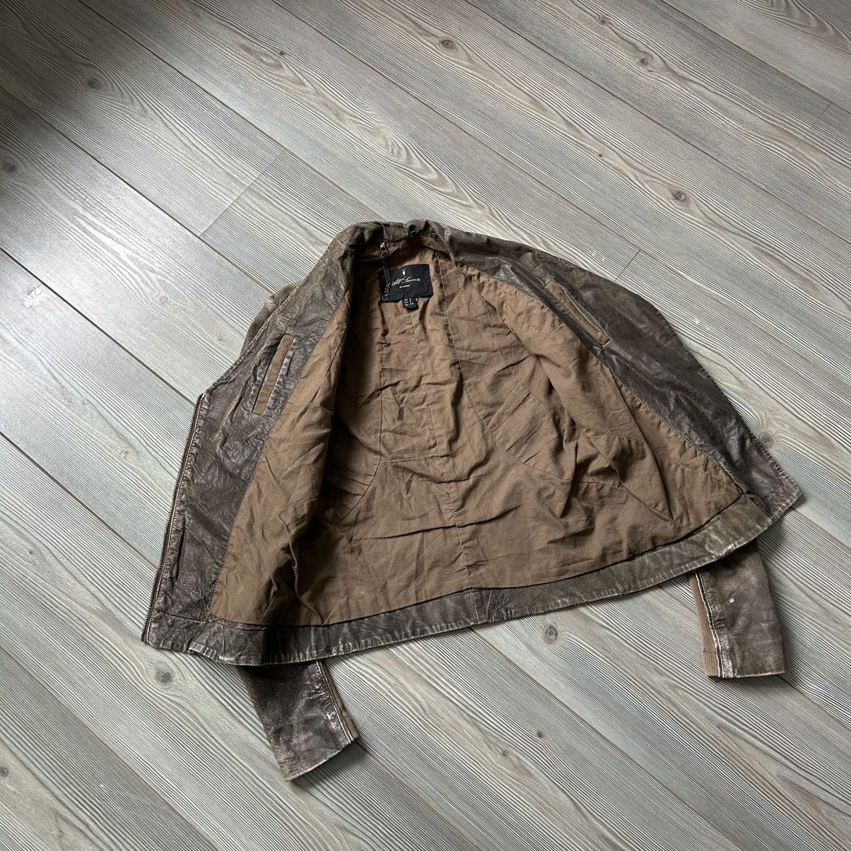 Allsaints Allsaints Faded Asymmetric Rick Owens Vibe Leather Jacket Size S / US 4 / IT 40 - 18 Thumbnail