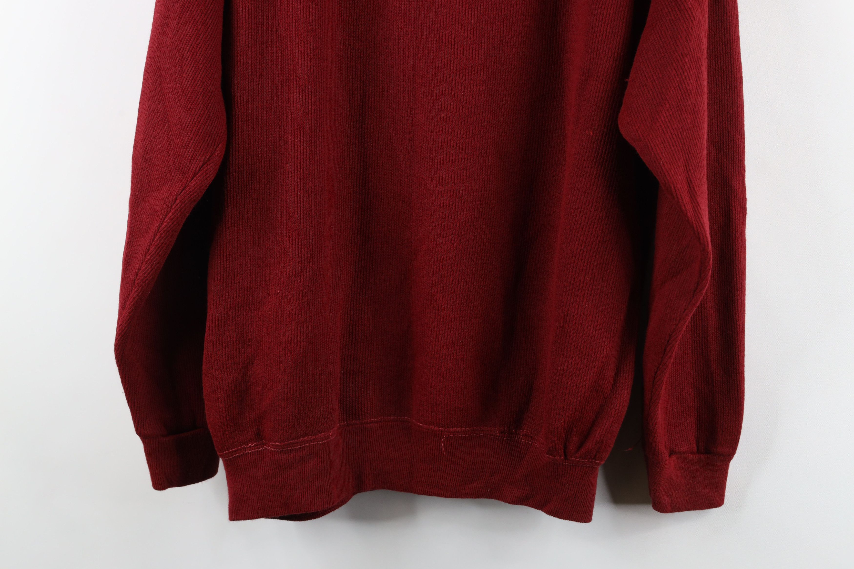 Vintage Vintage 60s 70s Streetwear Blank Ribbed Knit Sweatshirt USA Size XL / US 12-14 / IT 48-50 - 11 Thumbnail