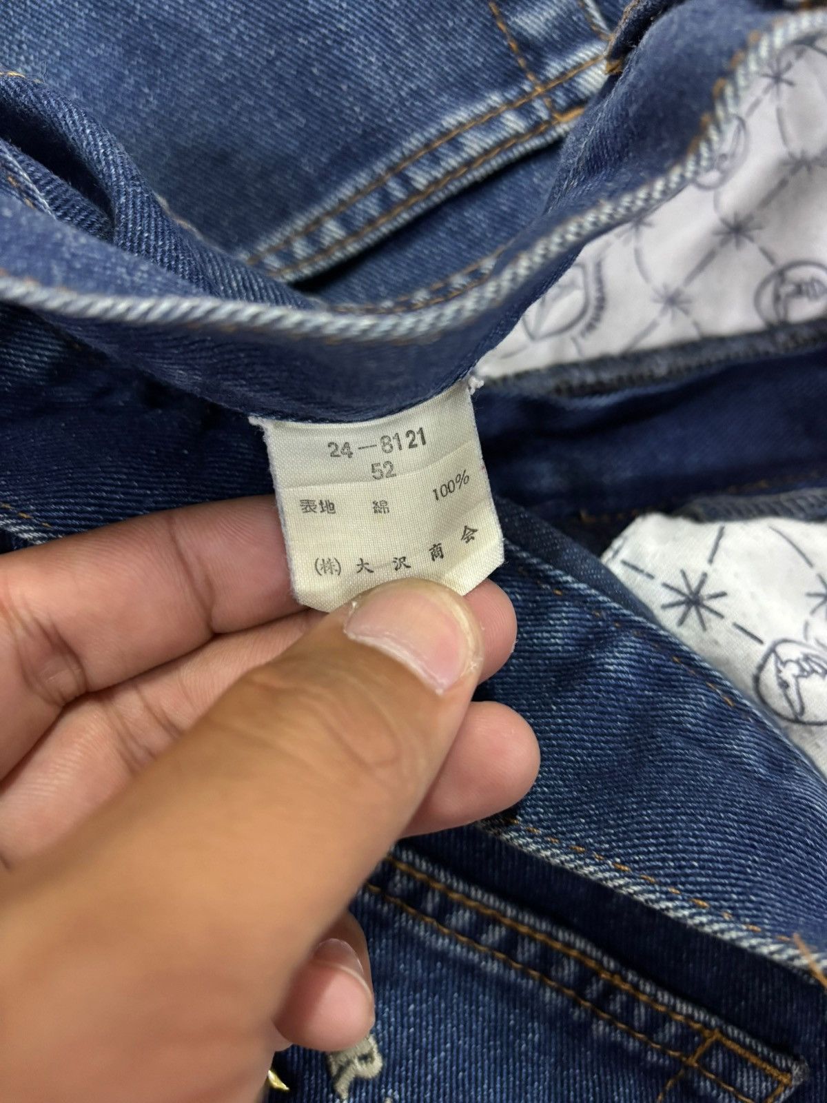 Trussardi Vtg Italy Trussardi Blue Washed Faded Distress Jeans Size US 34 / EU 50 - 13 Thumbnail