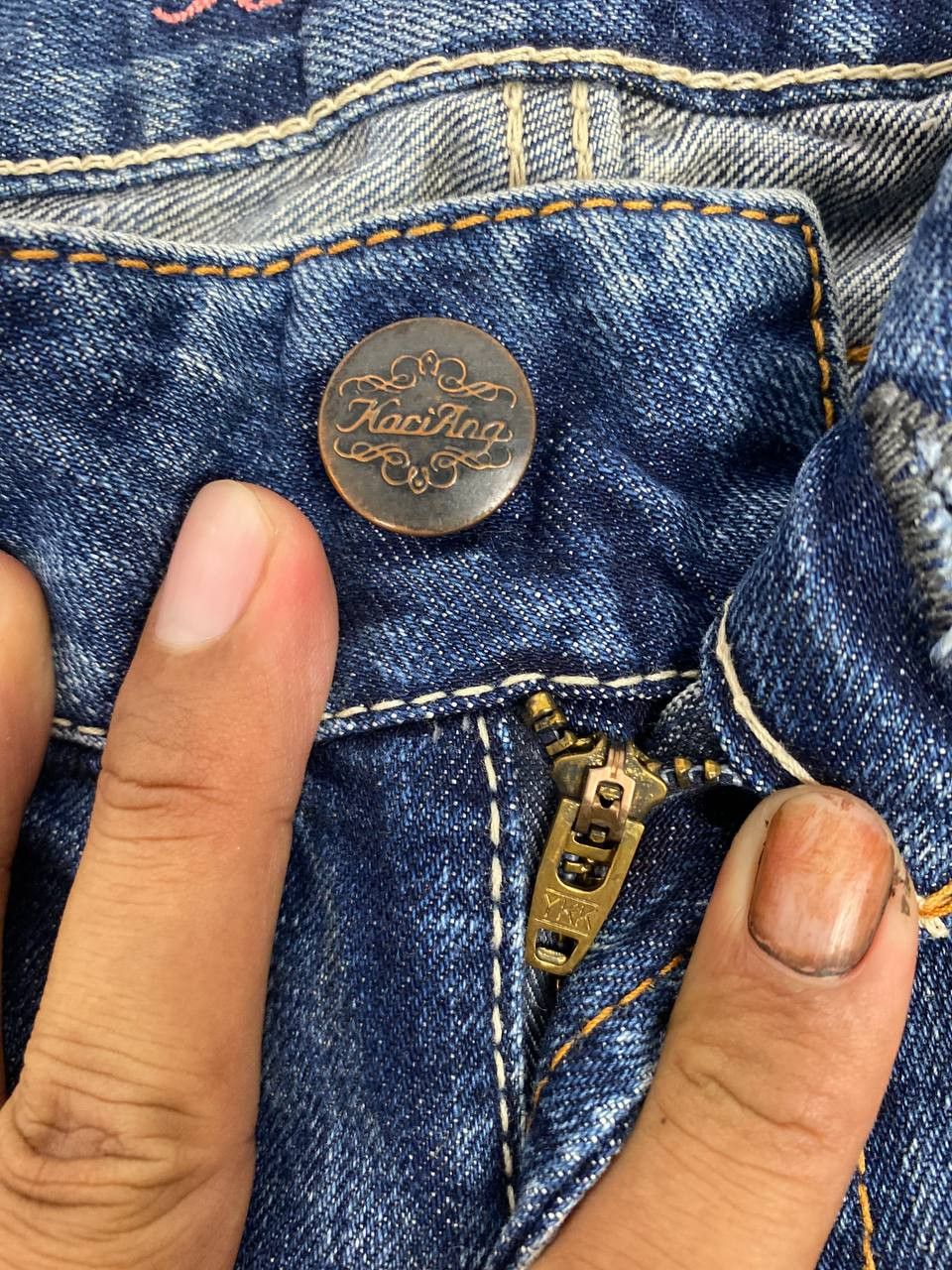 Japanese Brand vintage kari ang jeans bootcut flare denim Size 32" / US 10 / IT 46 - 9 Thumbnail