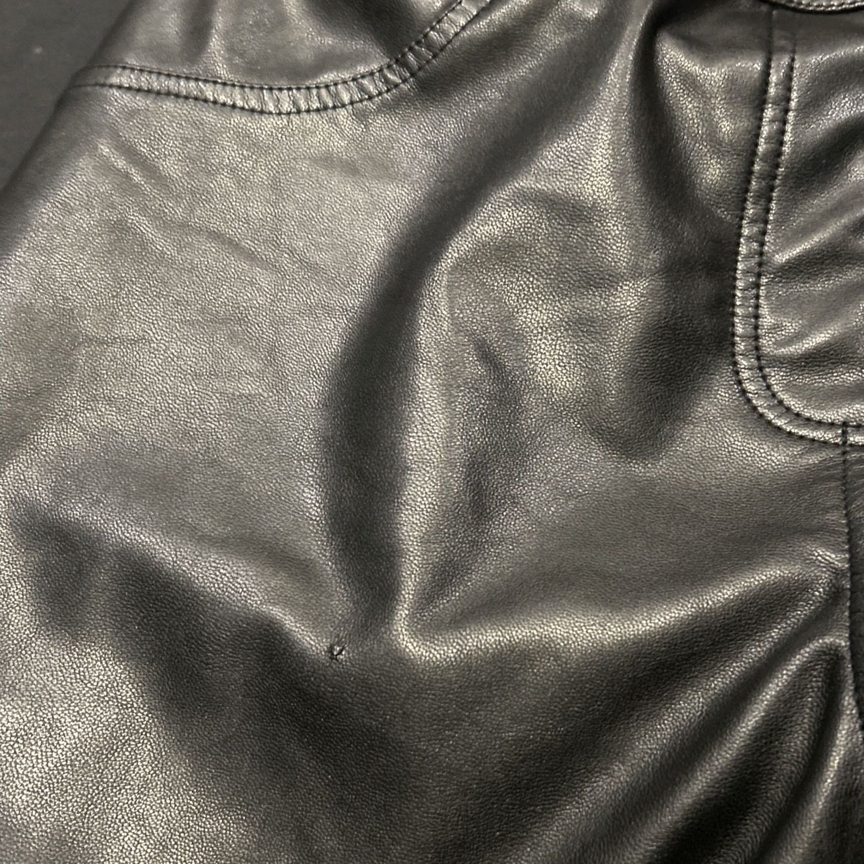 Vintage Laundry By Shelli Segal Pants Jegging Faux Leather Black XL Women's Skinny 27in Inseam N/A Size 40" / US 18 - 4 Thumbnail