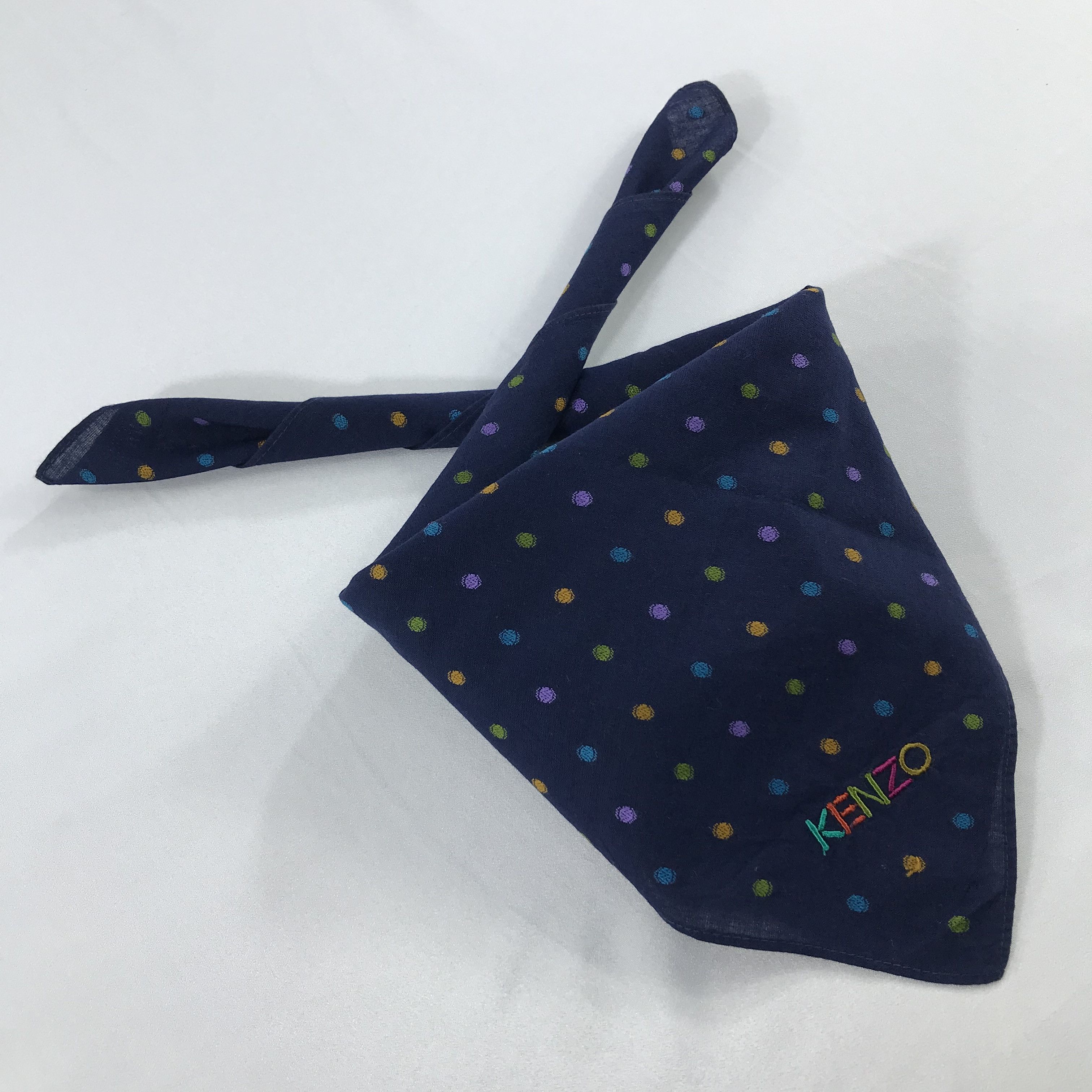 Kenzo × Vintage Kenzo Bandana / Handkerchief / Neckerchief -S2481 Size ONE SIZE - 4 Thumbnail