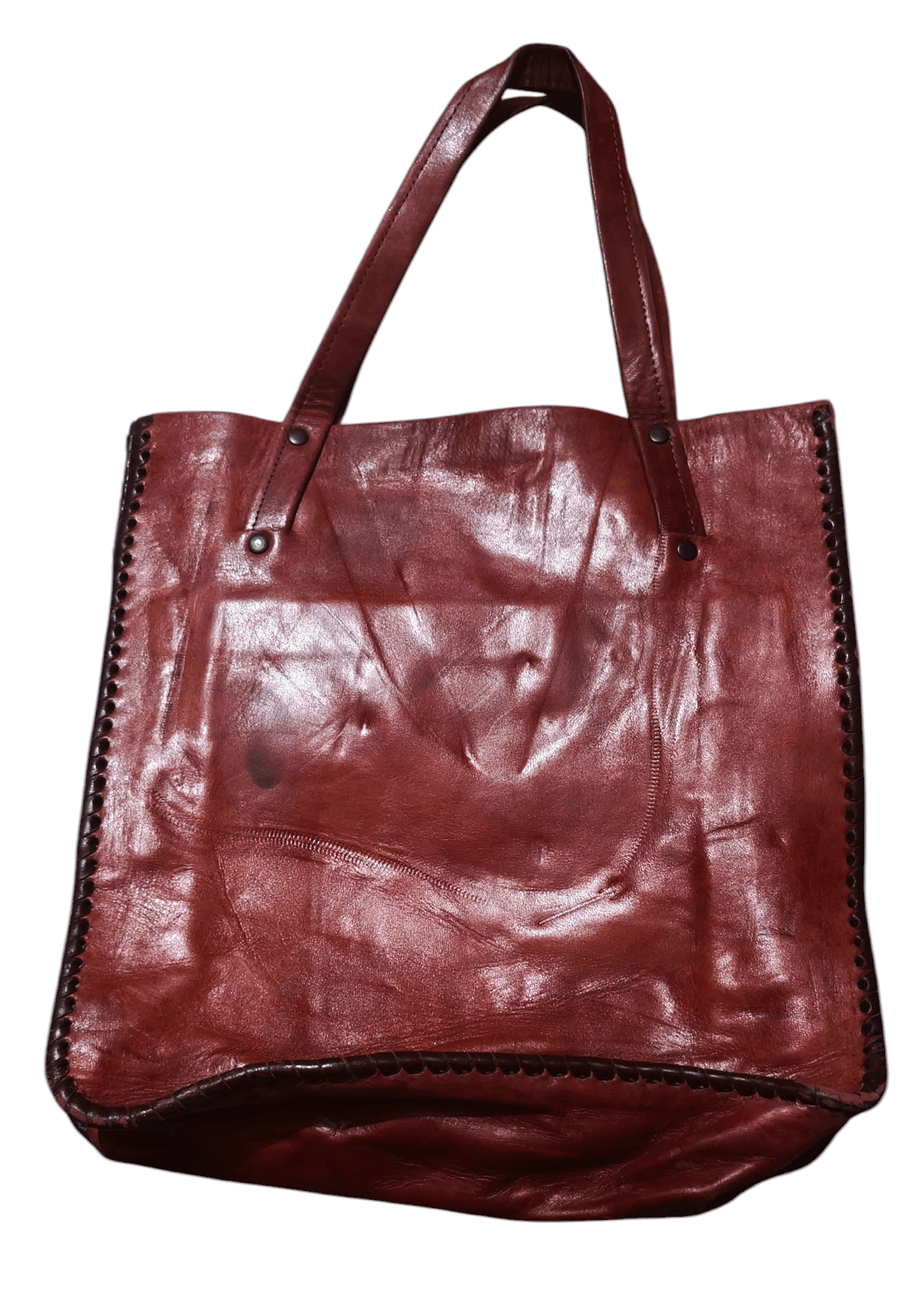 Japanese Brand Genuine leather tote bag handmade Size ONE SIZE - 1 Thumbnail