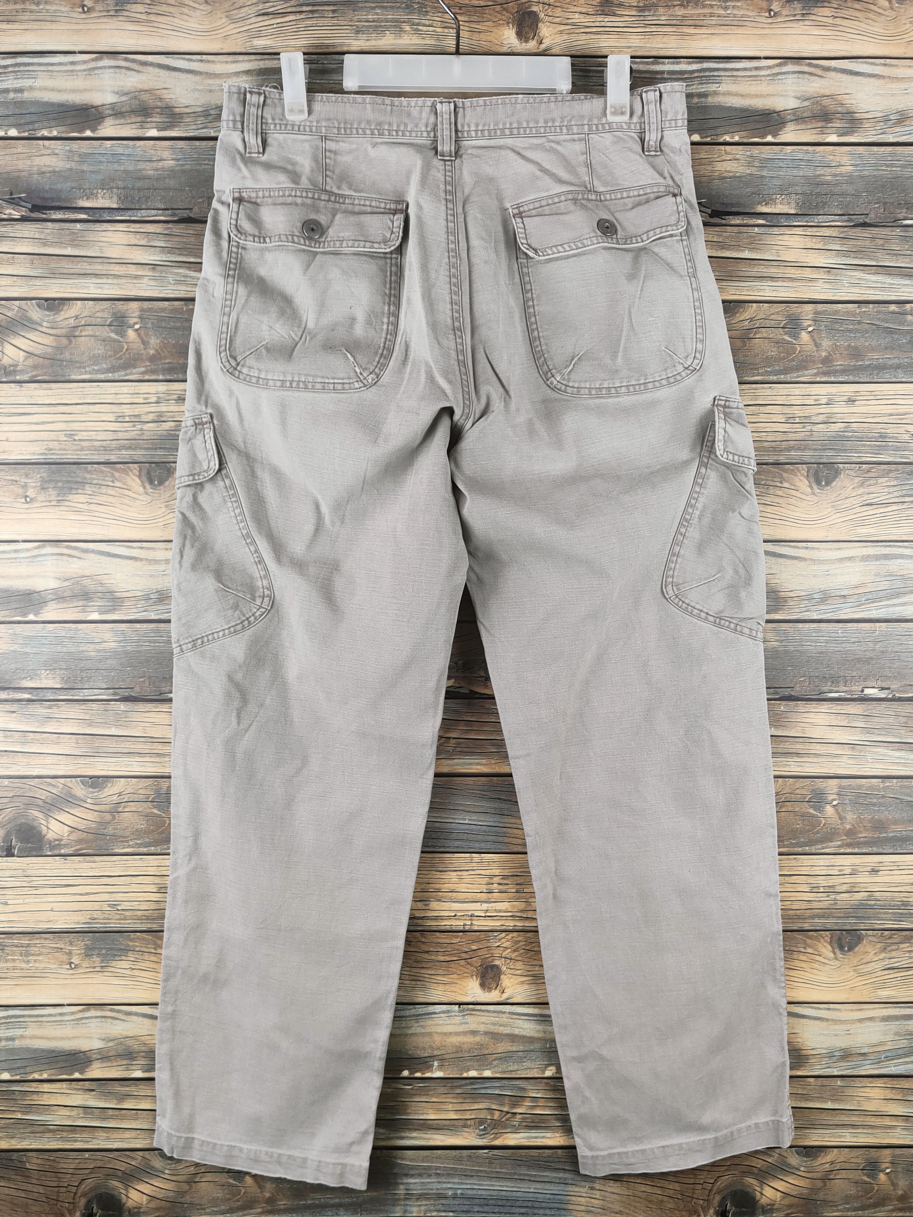 Japanese Brand DL Uniqlo Ivory Multipocket Cargo Pants #46-220 Size US 31 - 7 Thumbnail