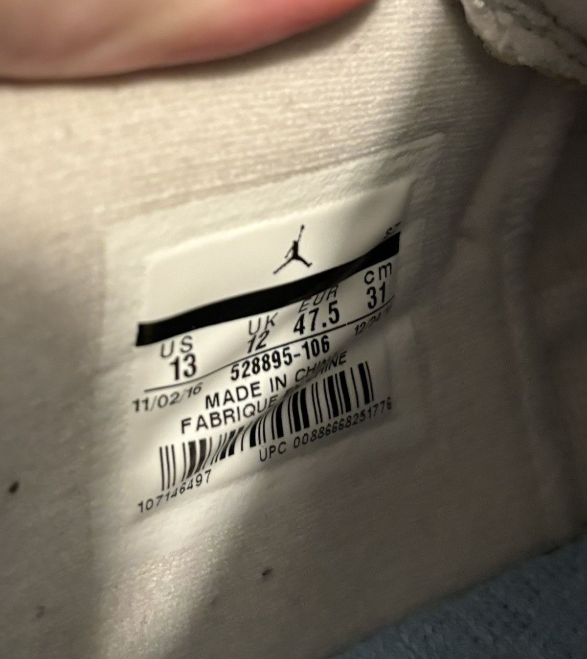 Jordan Brand Jordan 11 Retro Low UNC 2017 Size 13 Size US 13 / EU 46 - 7 Thumbnail