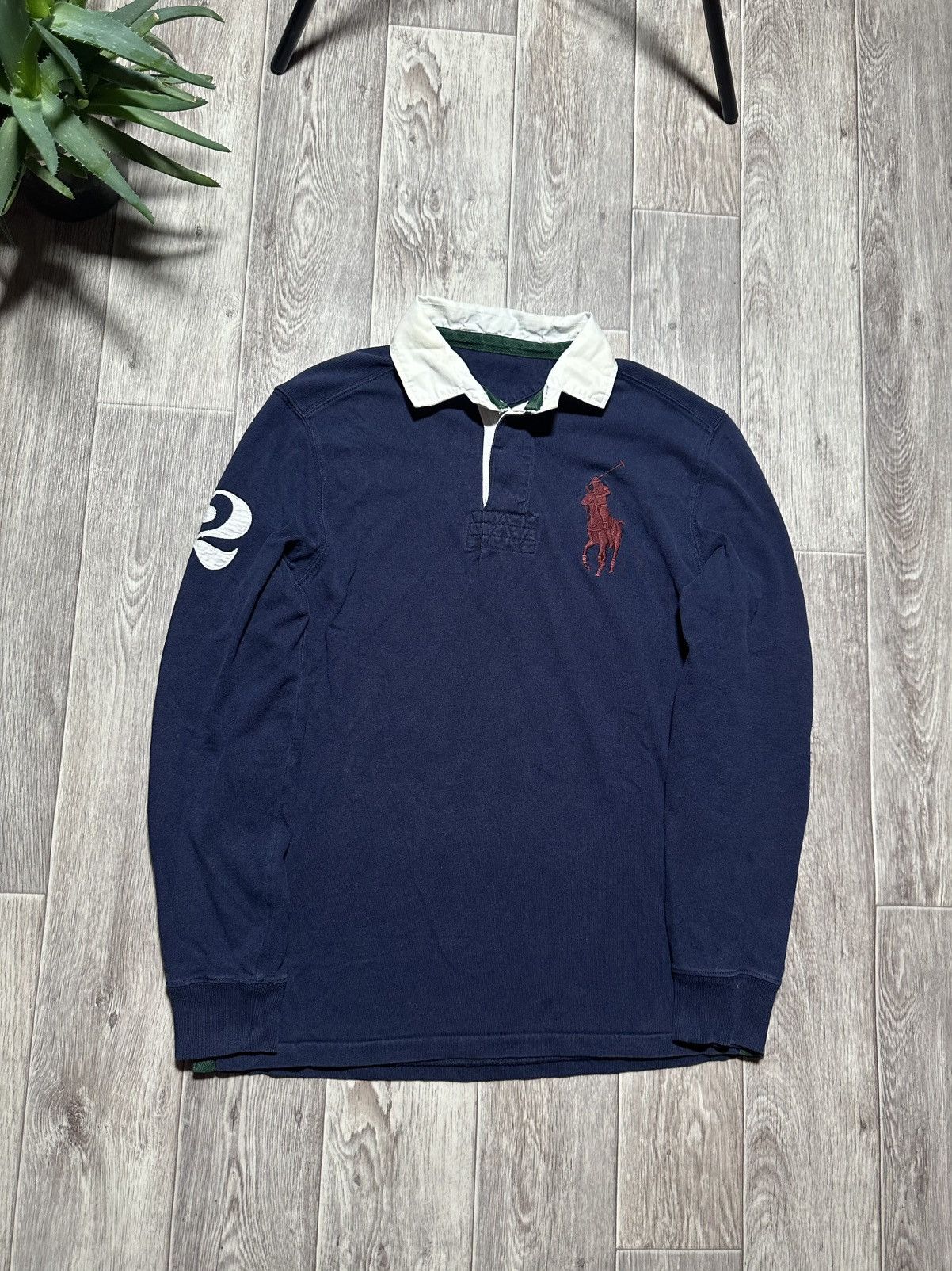 Polo Ralph Lauren Vintage Polo Ralph Lauren Rugby Long Sleeve Number 2 Y2K Size US M / EU 48-50 / 2 - 3 Thumbnail