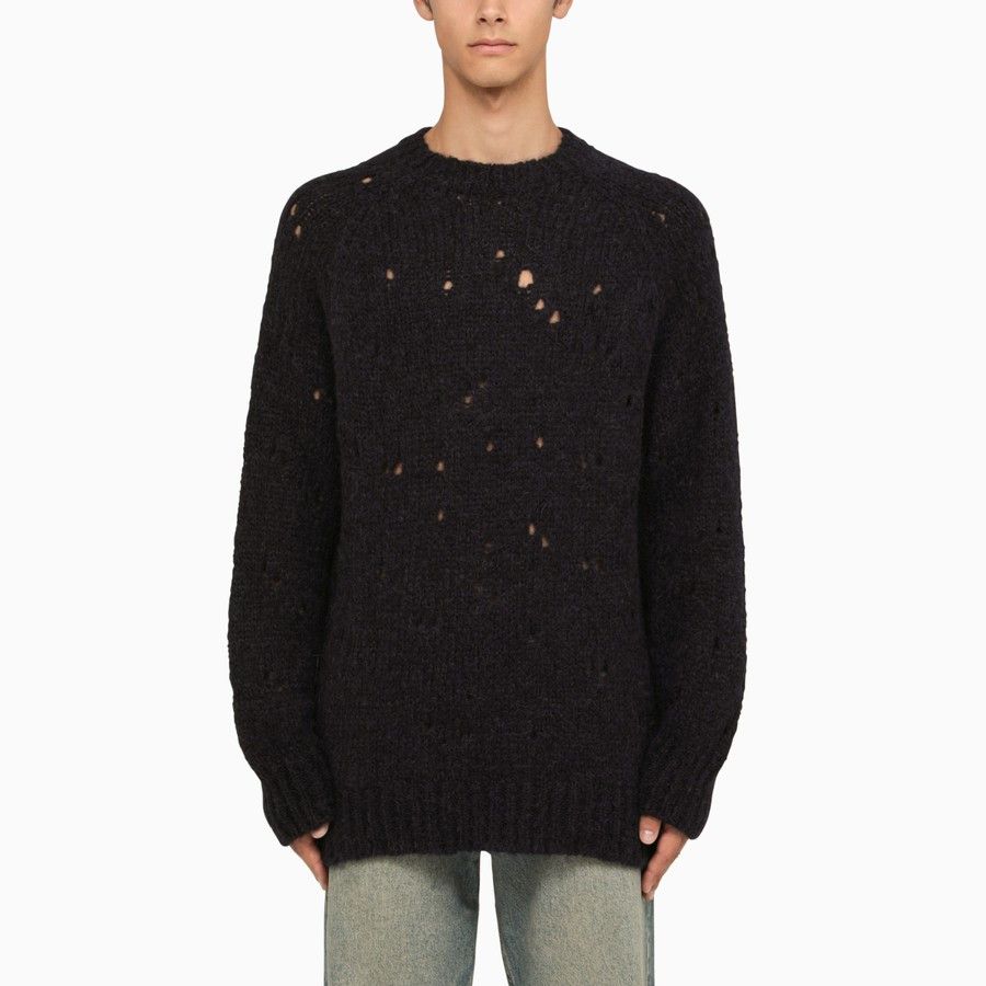 image of Our Legacy O1D2Blof0524 Crew-Neck Jumper In Black, Men's (Size Small)