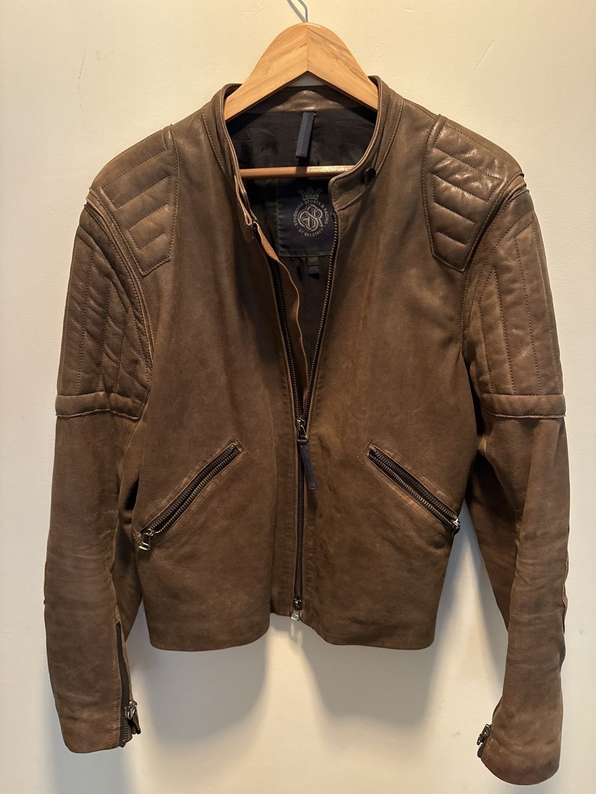 Belstaff BELSTAFF TRELOW LEATHER ANTIQUE ICE GREY JACKET Grailed