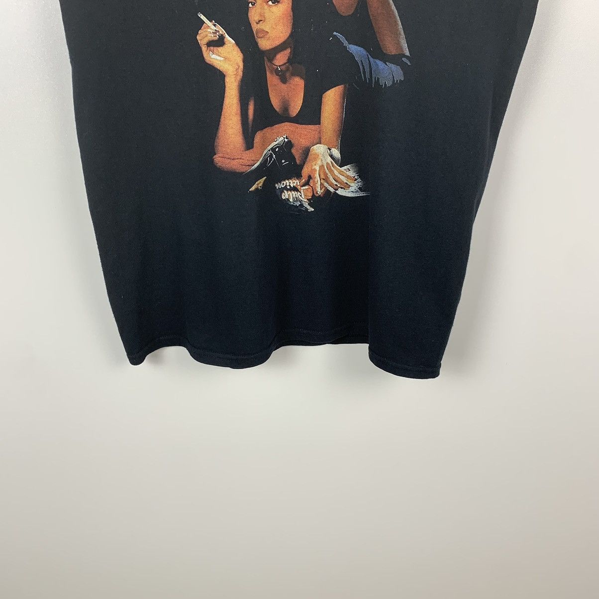 Fruit Of The Loom Pulp Fiction Big Logo Cult Movie Tee Black Size M Y2K Size US M / EU 48-50 / 2 - 3 Thumbnail