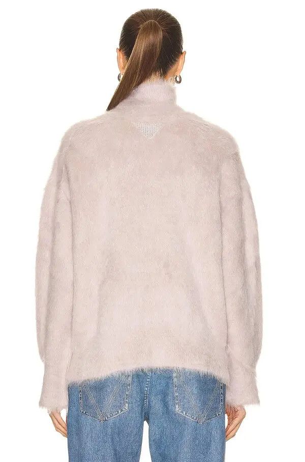 Bottega Veneta o1n1vont1225 Double Mohair Jumper Sweater in Light Pink Size L / US 10 / IT 46 - 3 Thumbnail
