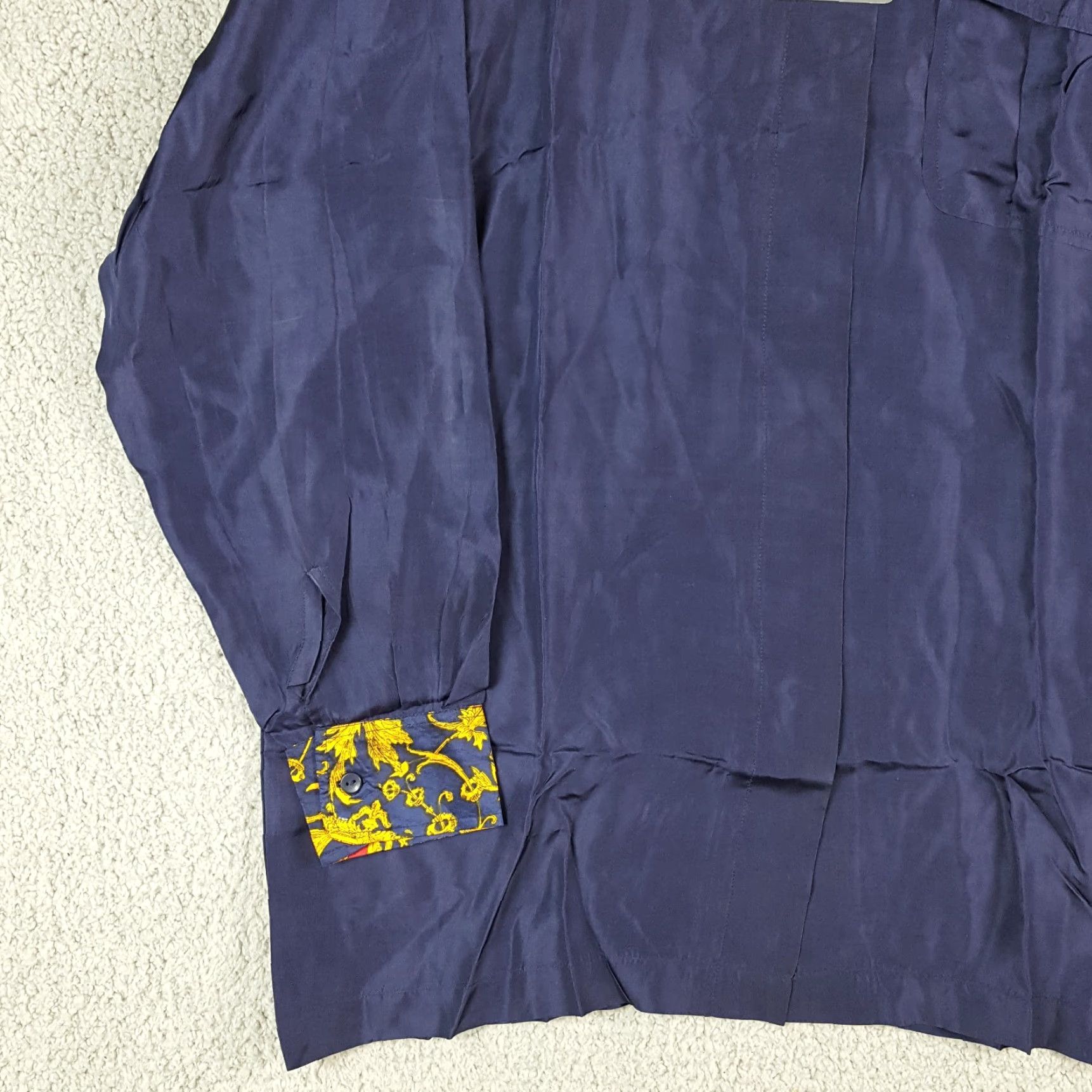 Vintage Vintage Pure 100% Silk Preppy Button Up Womens Medium Paisley Collared Shirt 80s Size M / US 6-8 / IT 42-44 - 3 Thumbnail
