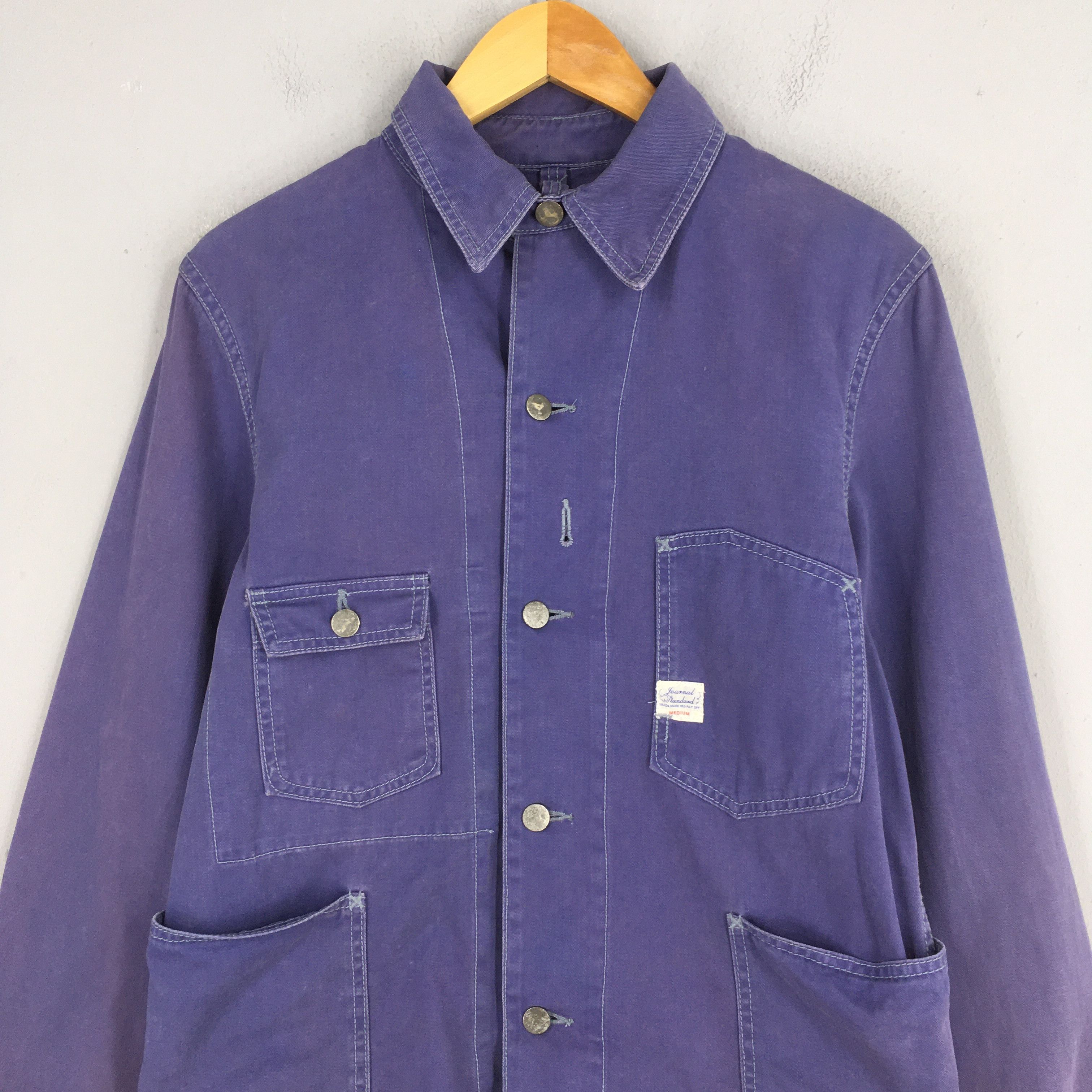 Journal Standard Vintage 90s Journal Standard Denim Workers Button Jacket M Size US M / EU 48-50 / 2 - 2 Thumbnail