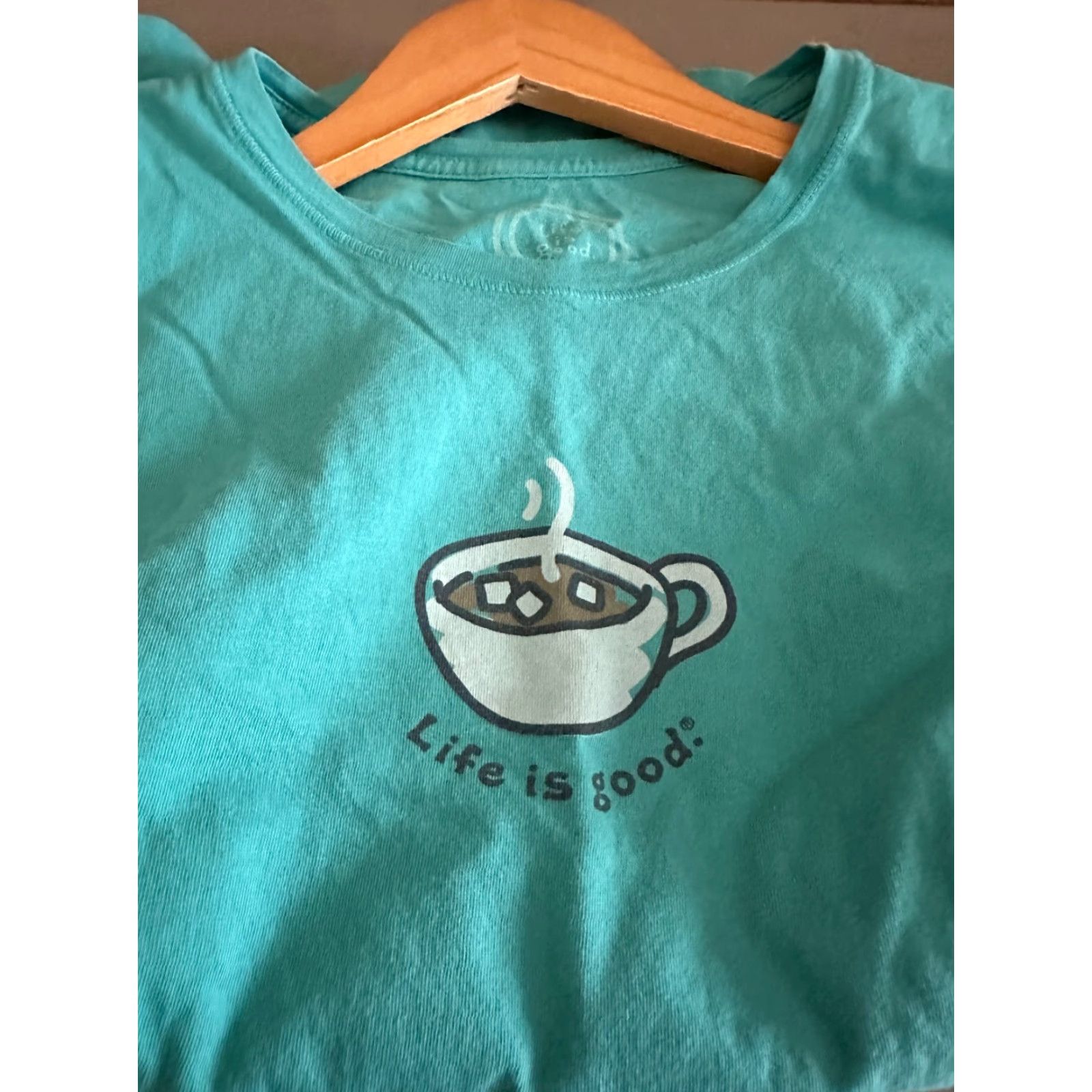 Life is Good **Life is Good Green Cotton Long Sleeve Hot Coco Women's M** User: Life is Good Green Cotton Long Sleeve Hot Coco Women's M Size M / US 6-8 / IT 42-44 - 3 Thumbnail