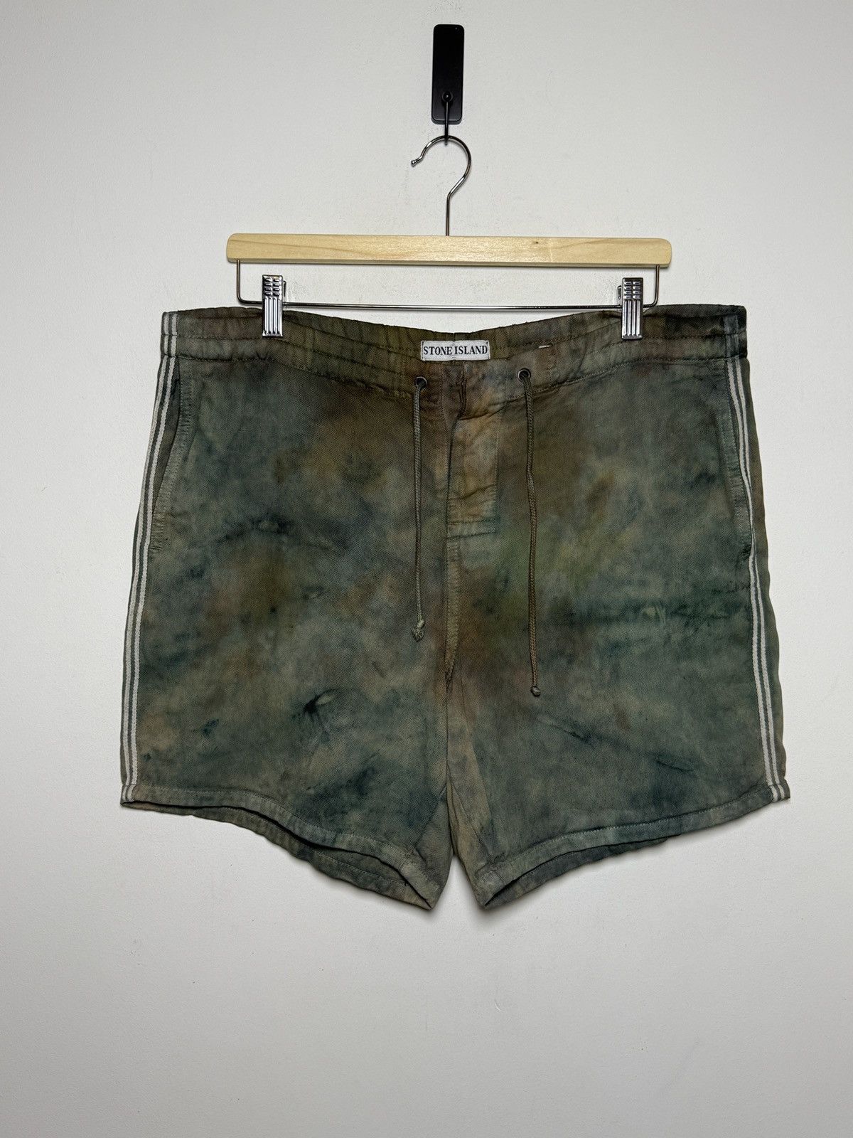 Stone Island vintage archive Hand-dyed Stone Island cotton shorts Size US 34 / EU 50 - 1 Thumbnail