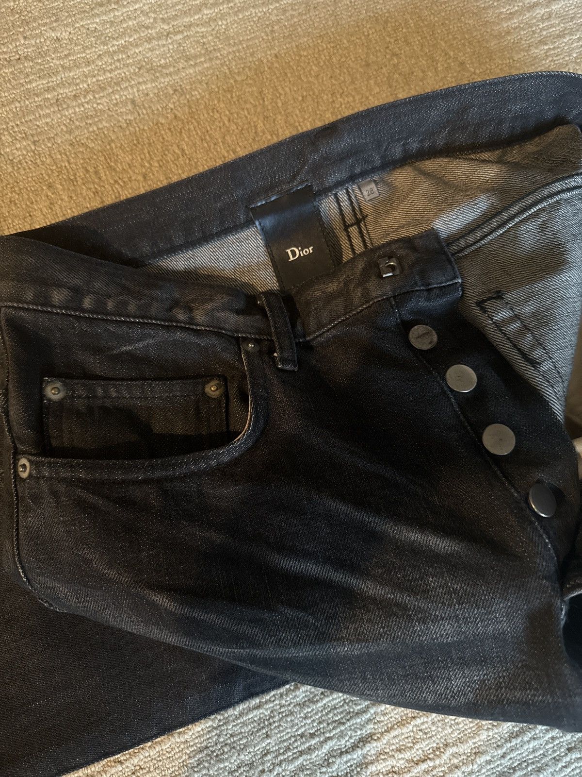 Dior Dior black clawmark denim Size US 28 / EU 44 - 5 Thumbnail
